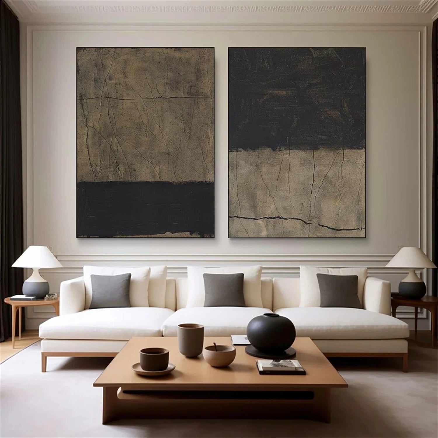 Wabi Sabi Canvas Art Set of 2 #WS818