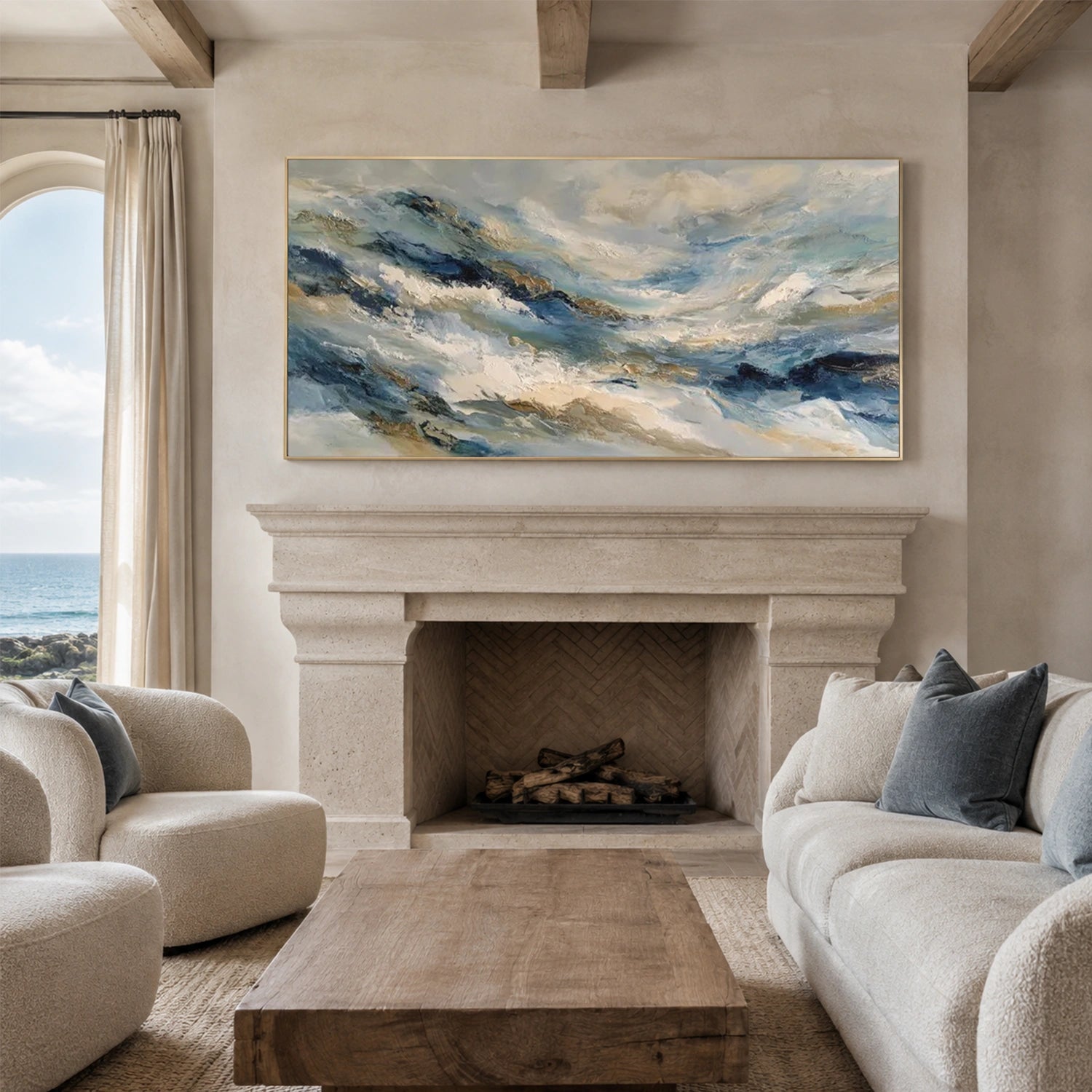 Sea & Sky Abstract Wall Art #MS361