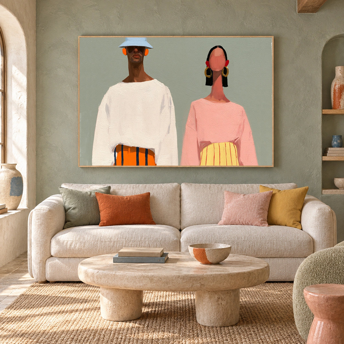 Abstract Portrait Wall Art #AP152