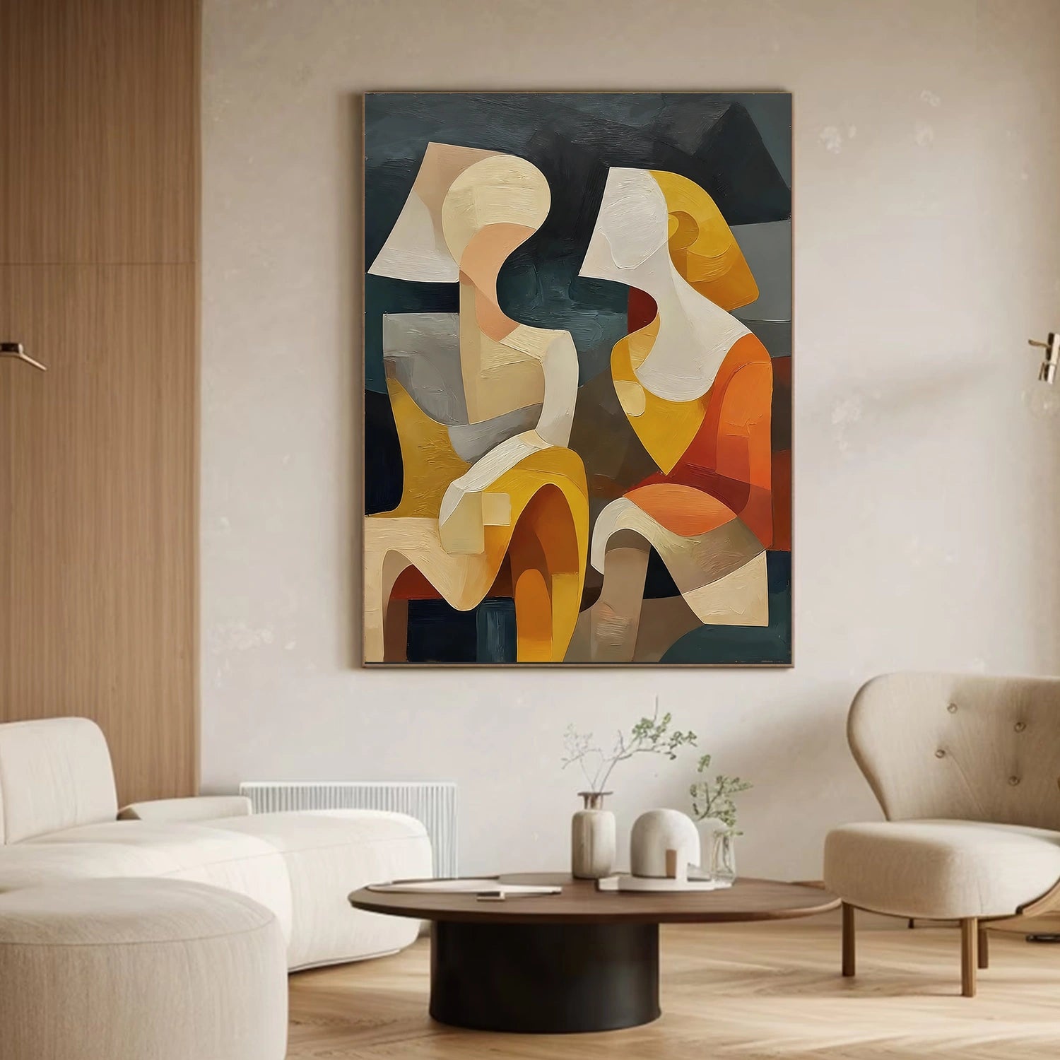 Abstract Portrait Wall Art #AP075