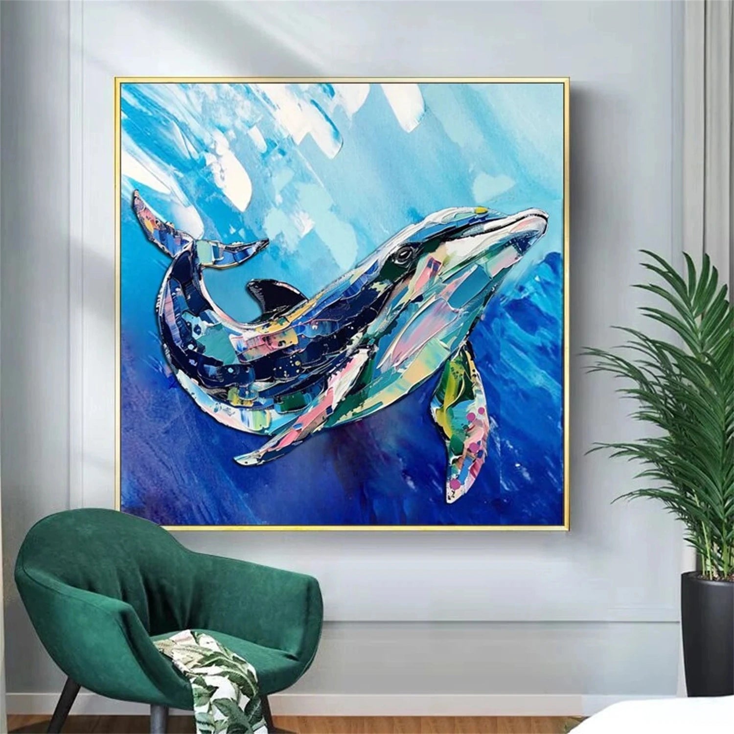 Colorful Abstract Animal Wall Art #AL095