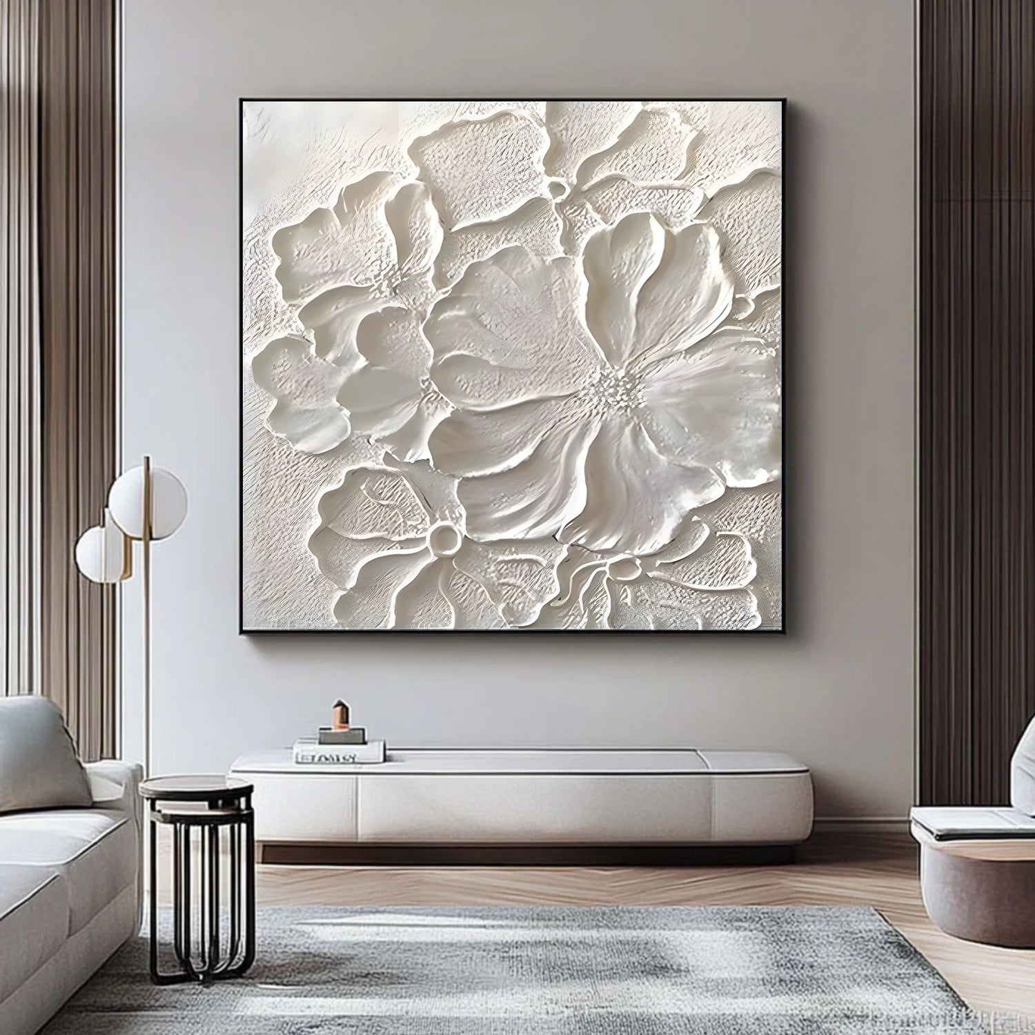 Flower & Tree Abstract Textured Wall Art #ML229