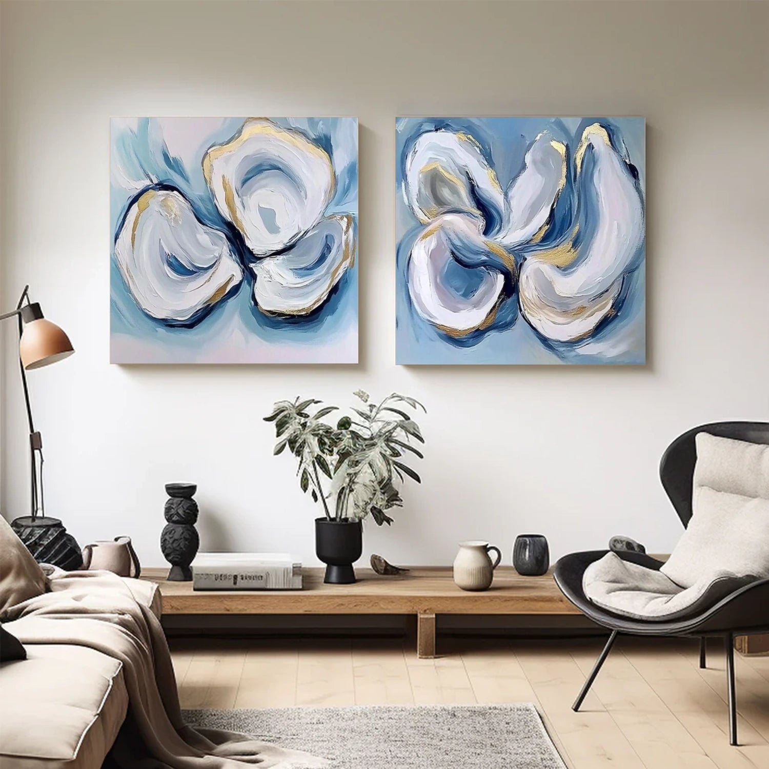 Abstract Canvas Art Set of 2 #WS778