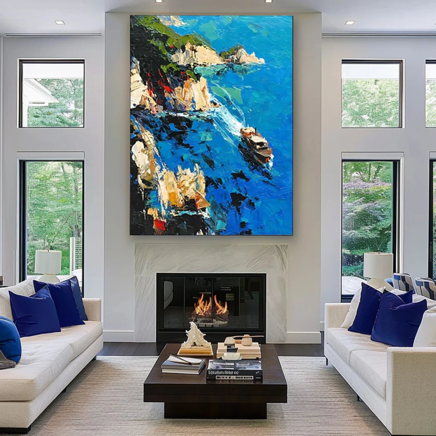 Sea & Sky Abstract Wall Art #MS161