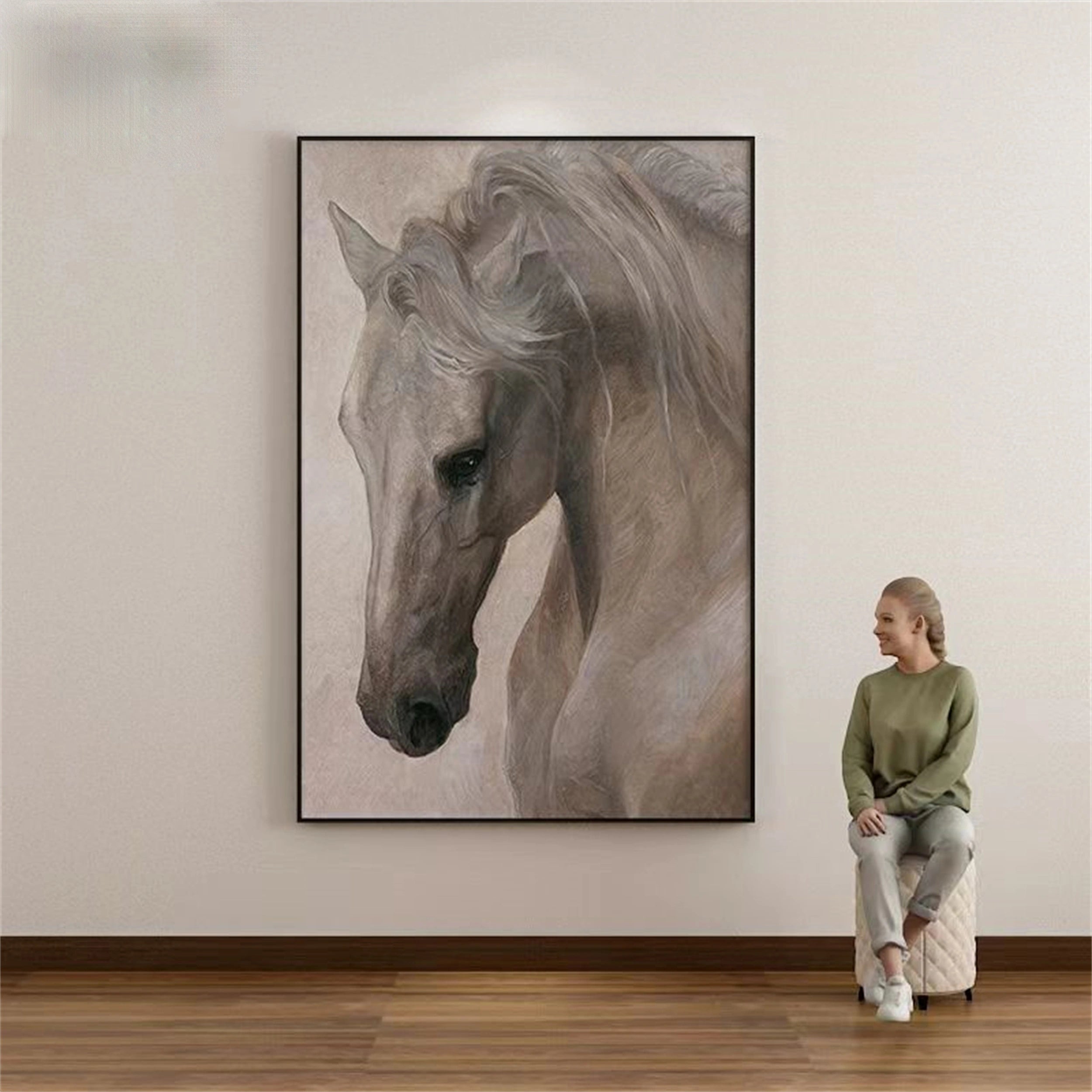 Colorful Horse Abstract Animal Wall Art #AL022