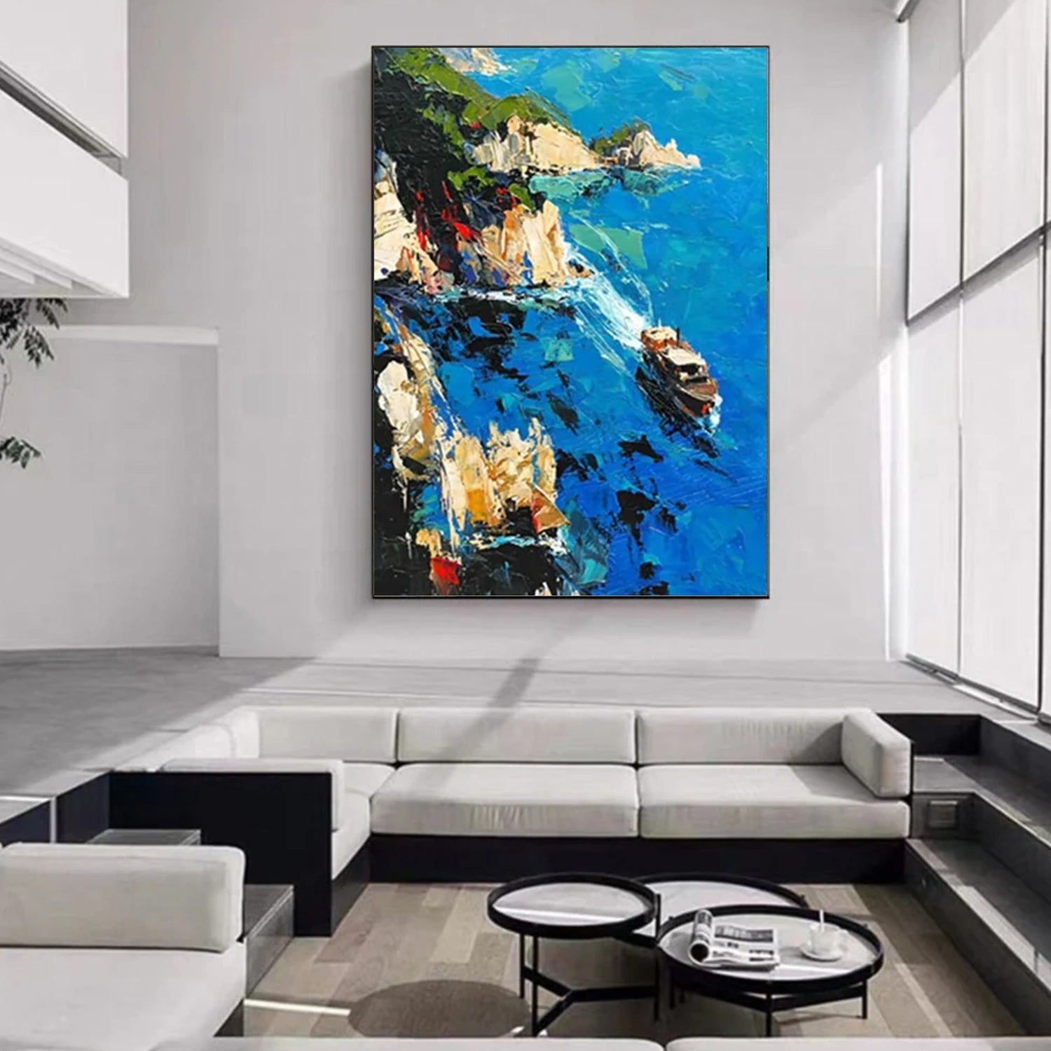 Sea & Sky Abstract Wall Art #MS161