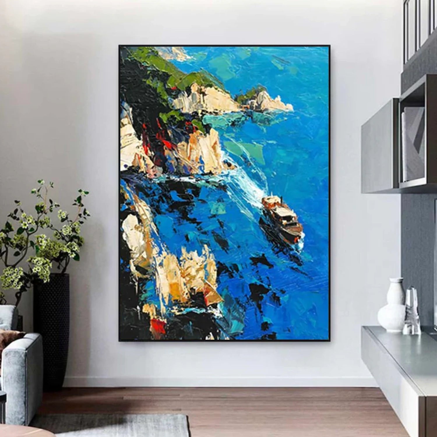 Sea & Sky Abstract Wall Art #MS161