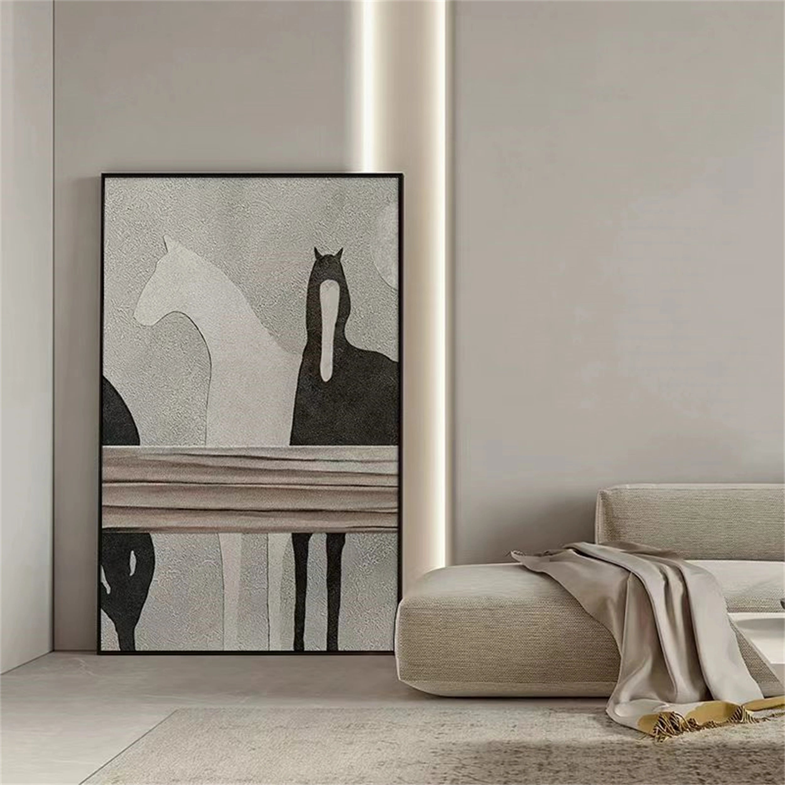 Colorful Horse Abstract Animal Wall Art #AL024