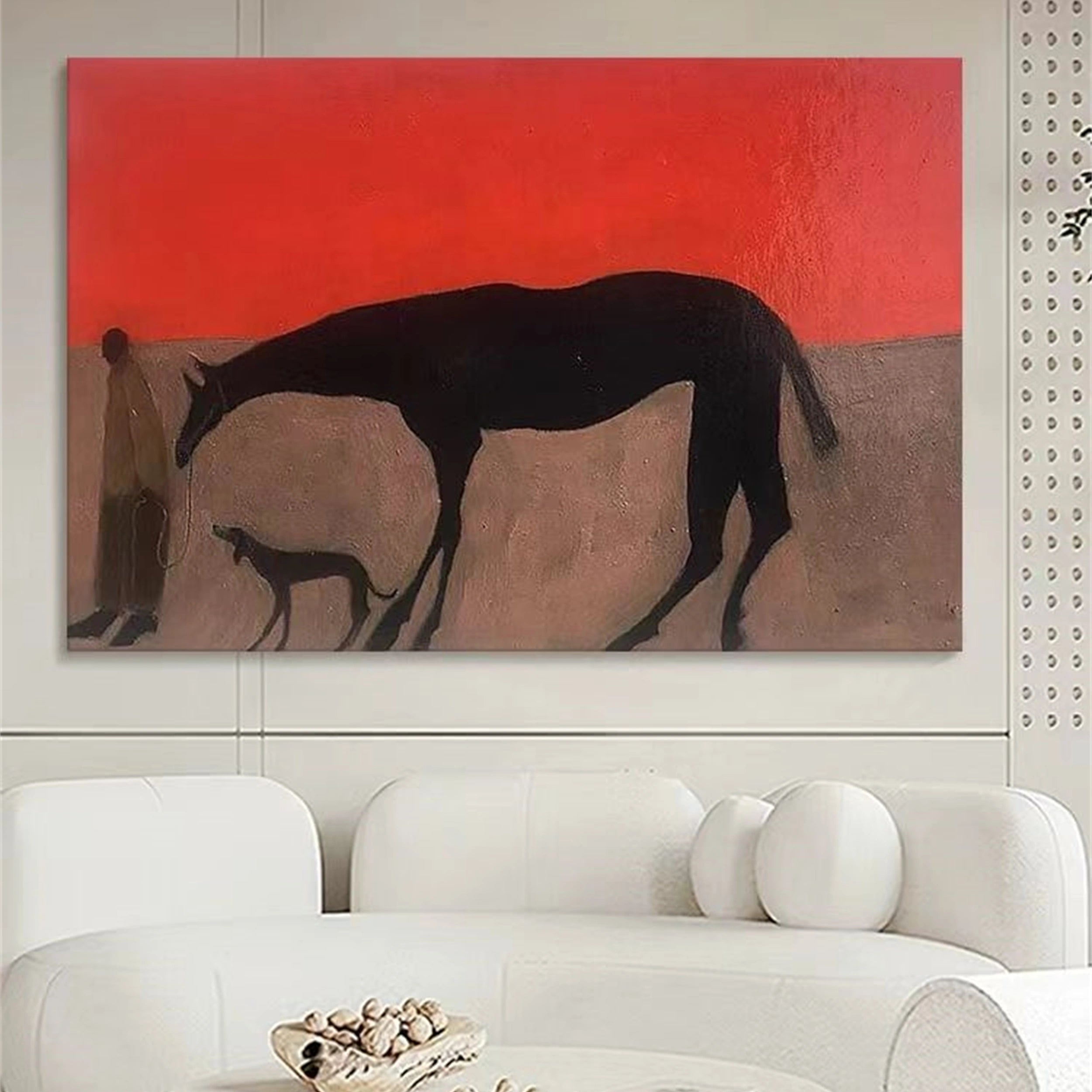 Colorful Horse Abstract Animal Wall Art #AL025