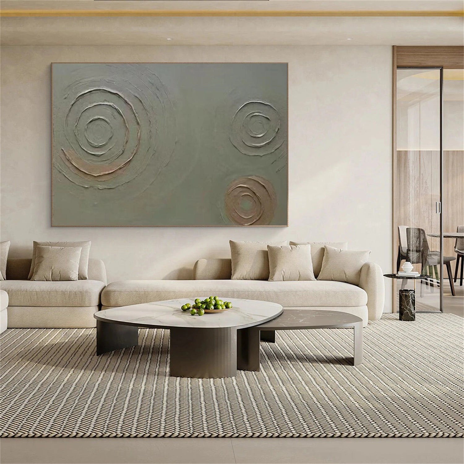 Minimalist Textured Canvas Art Set of 3 #MM307