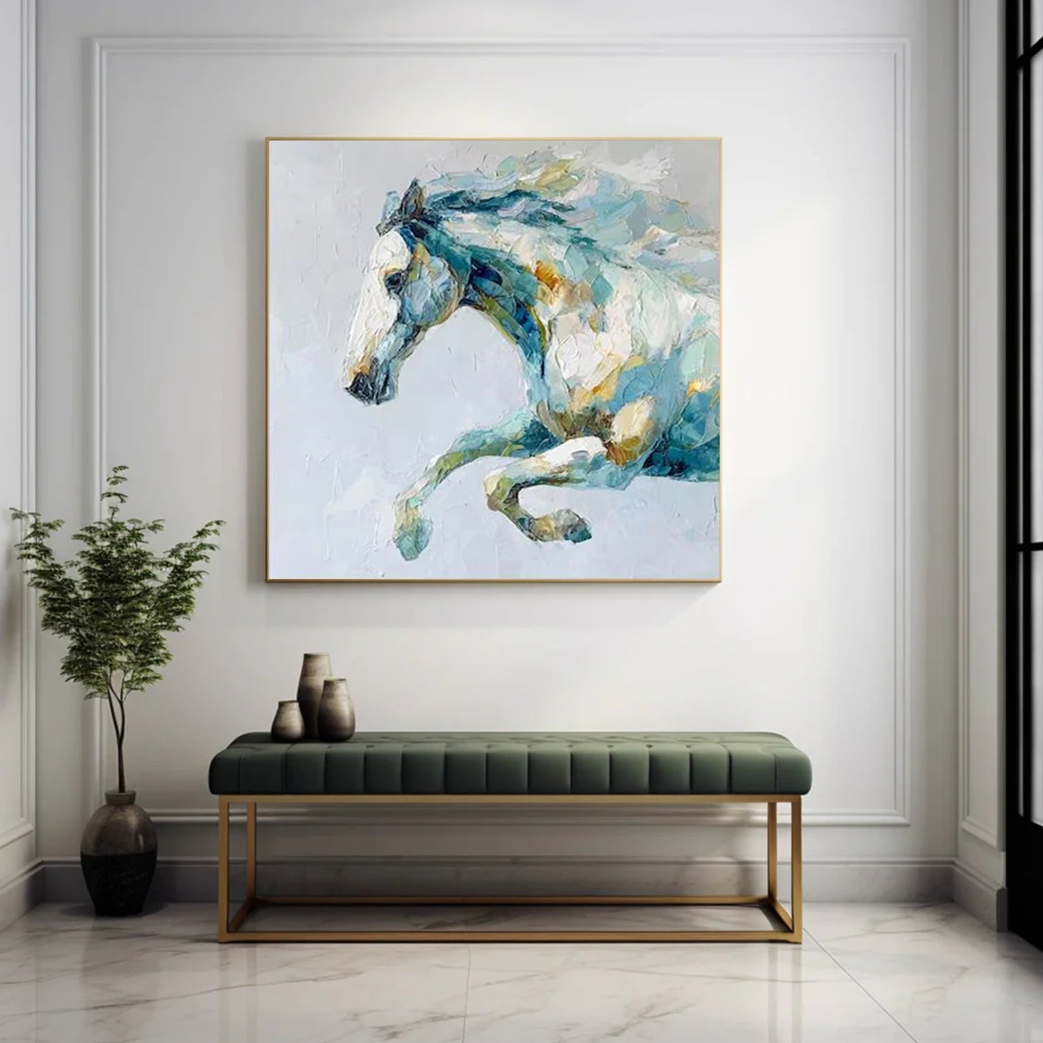 Abstract Animal Horse Wall Art #AL159
