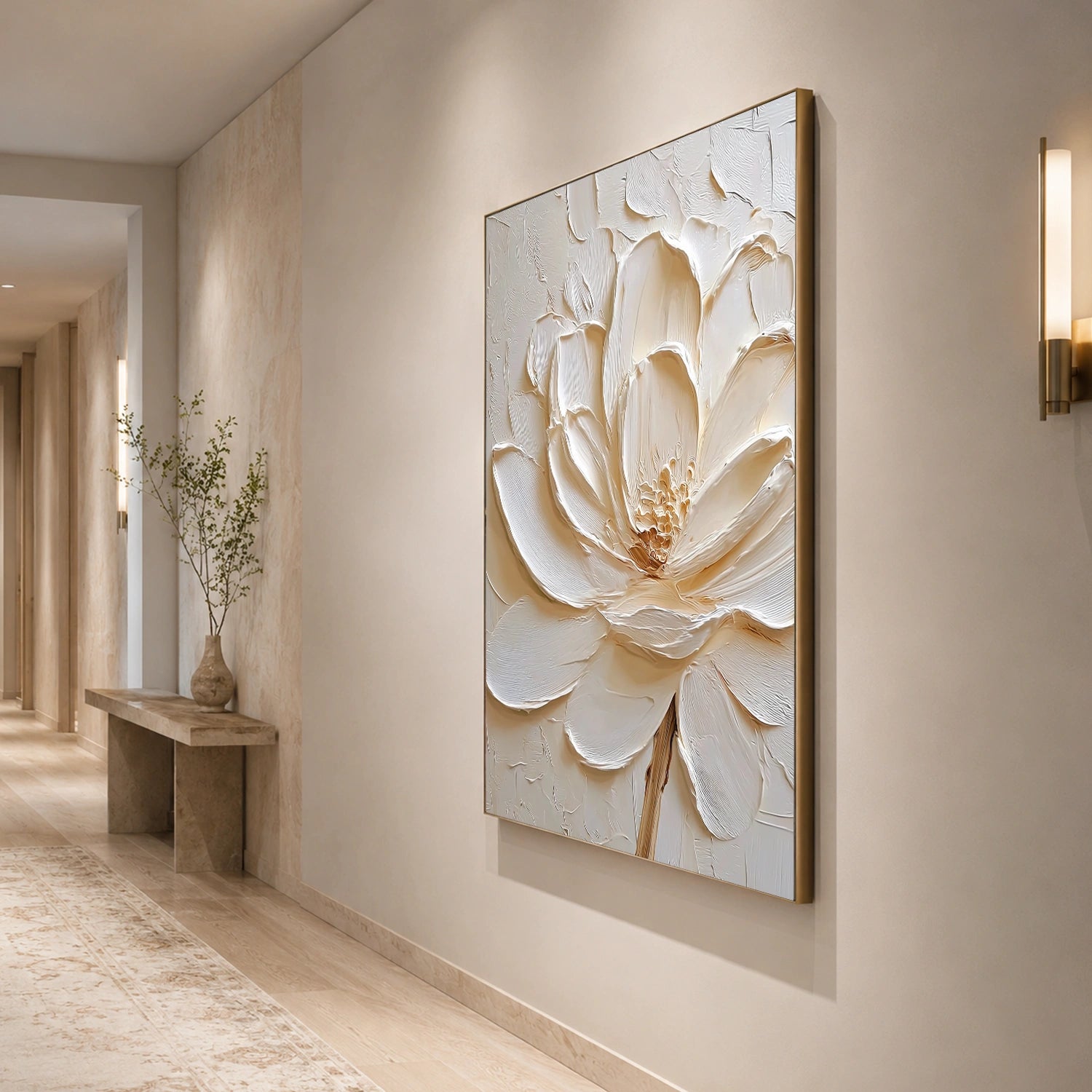 Flower & Tree Abstract Textured Wall Art #ML256