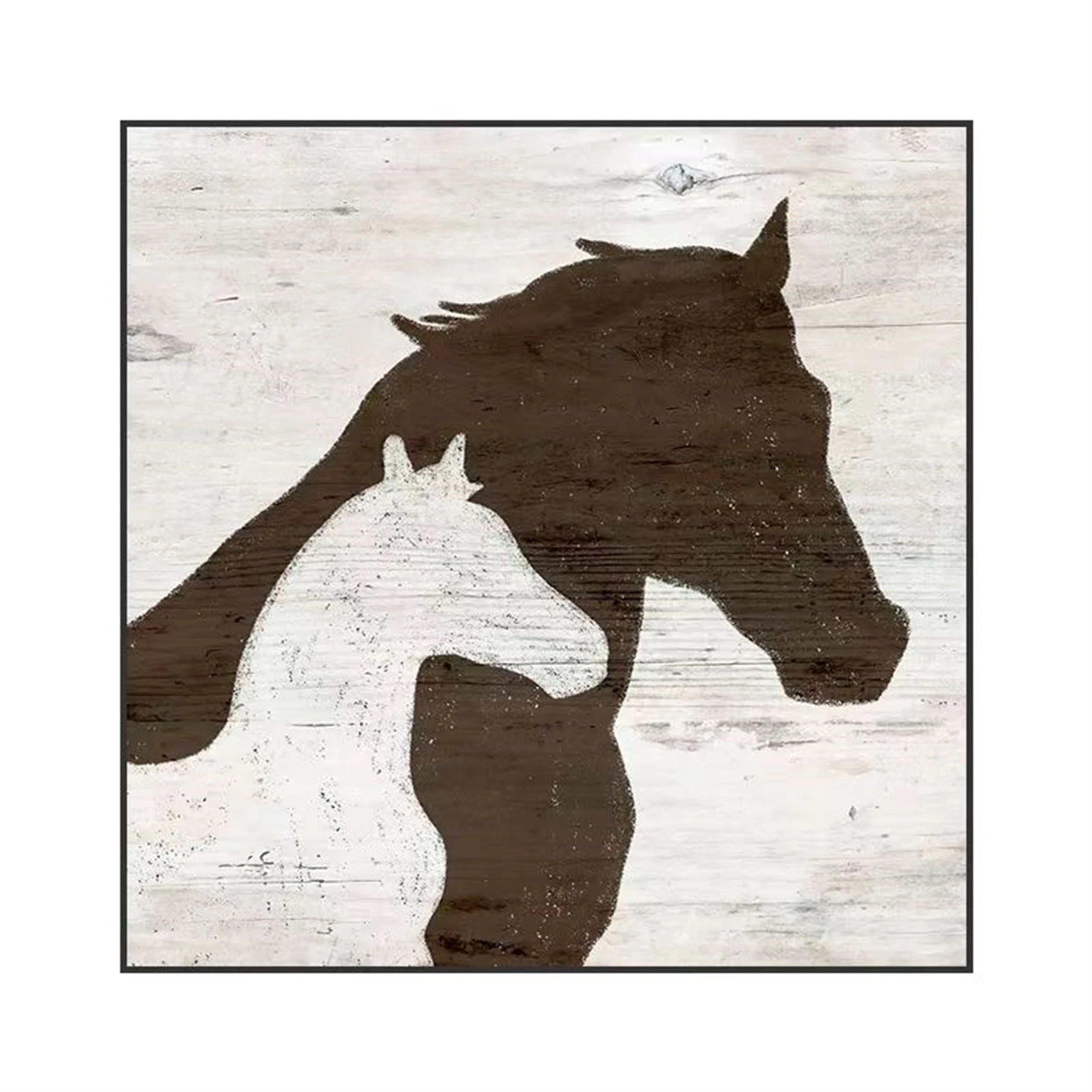 White Horse Abstract Animal Wall Art #AL028