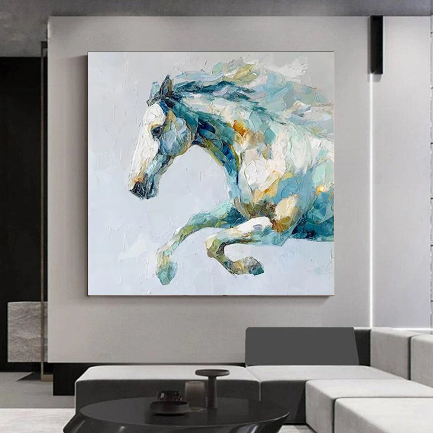 Abstract Animal Horse Wall Art #AL159