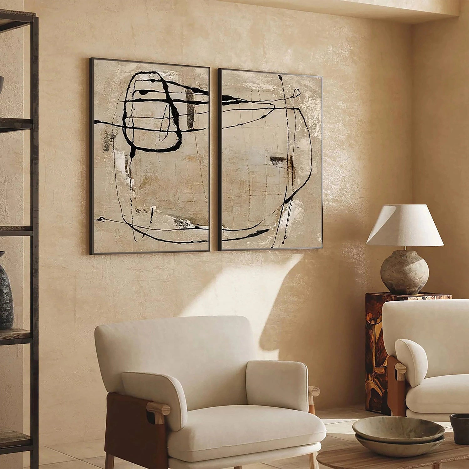 Wabi Sabi Canvas Art Set of 2 #WS853