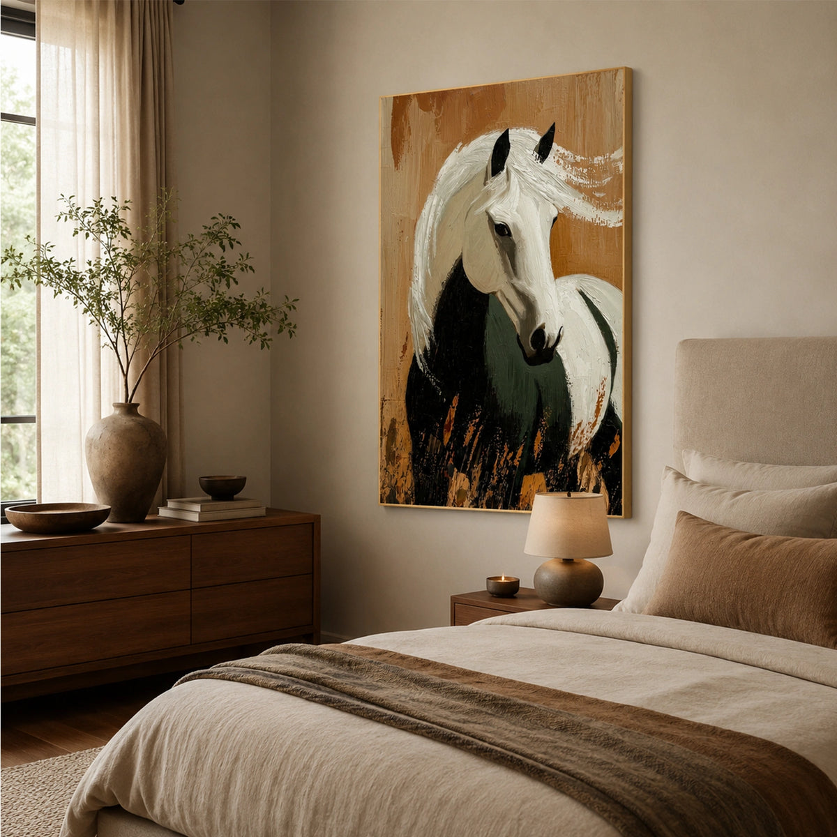 Abstract Animal Horse Wall Art #AL226
