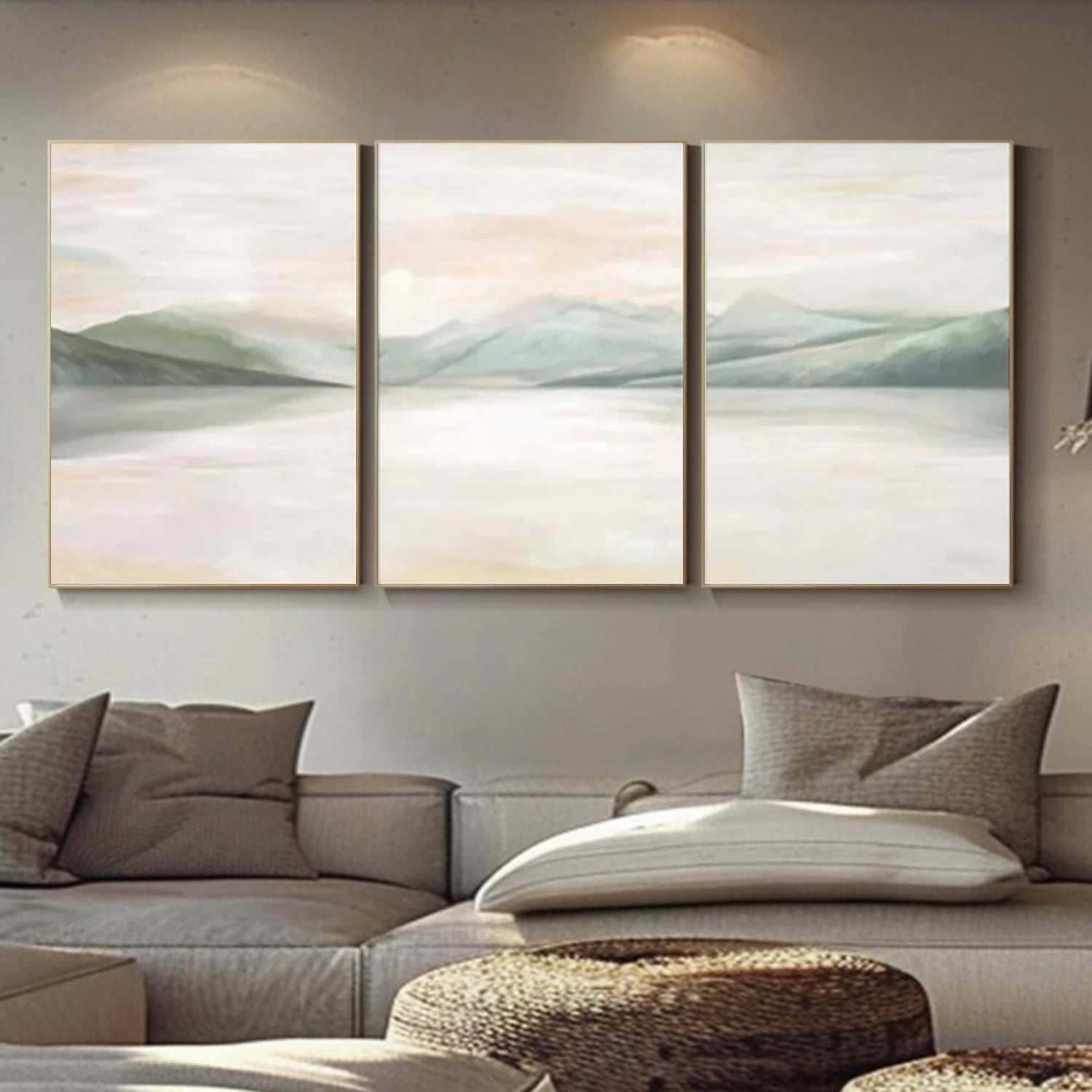 Minimalist Mountain Canvas Art Set of 3 #MM311