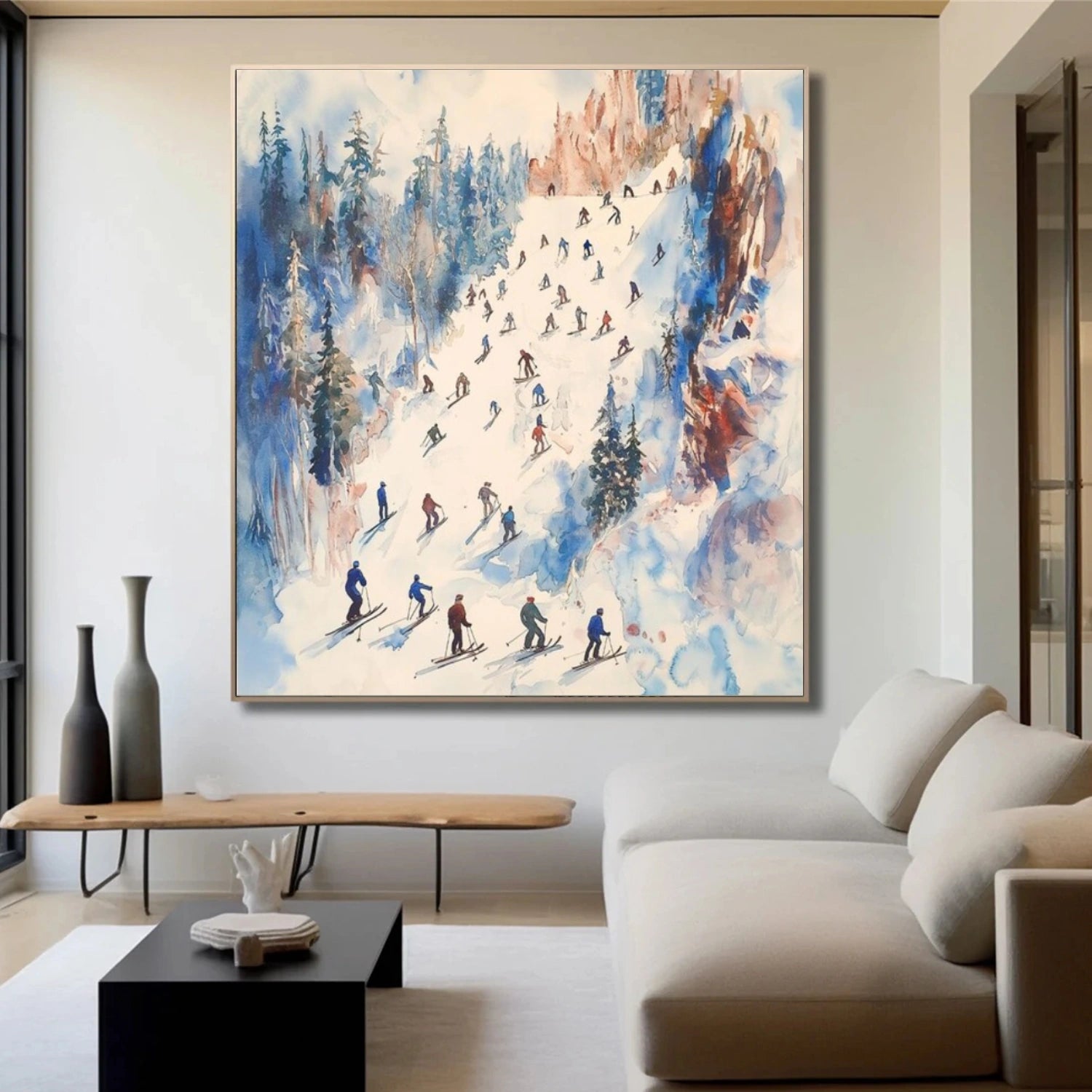 Skiing Sport Wall Art #SA037