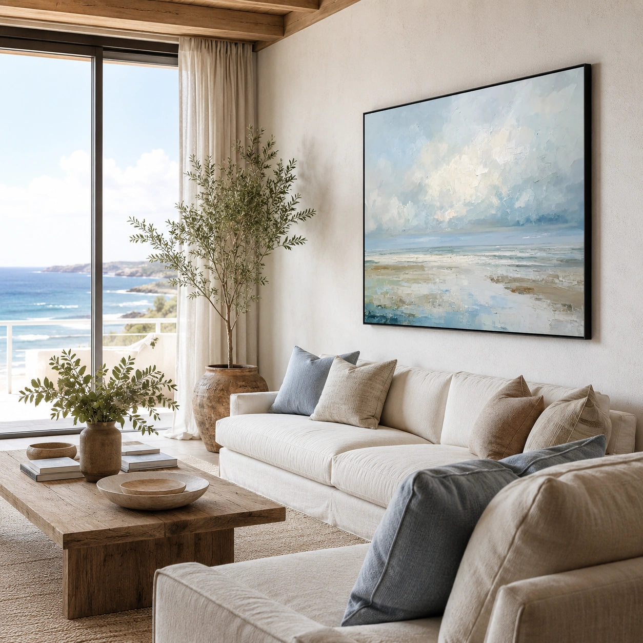 Sea & Sky Abstract Wall Art #MS349