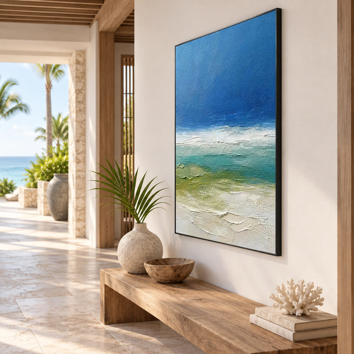 Sea & Sky Abstract Wall Art #MS376