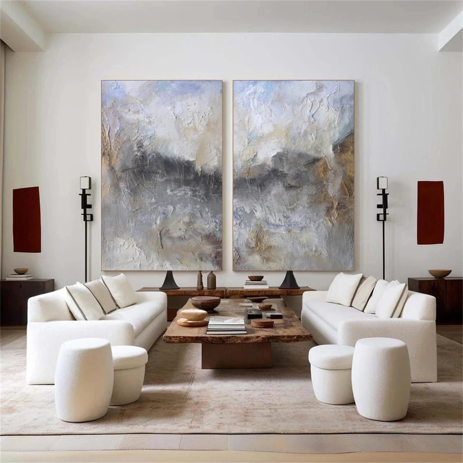 Wabi Sabi Canvas Art Set of 2 #WS726