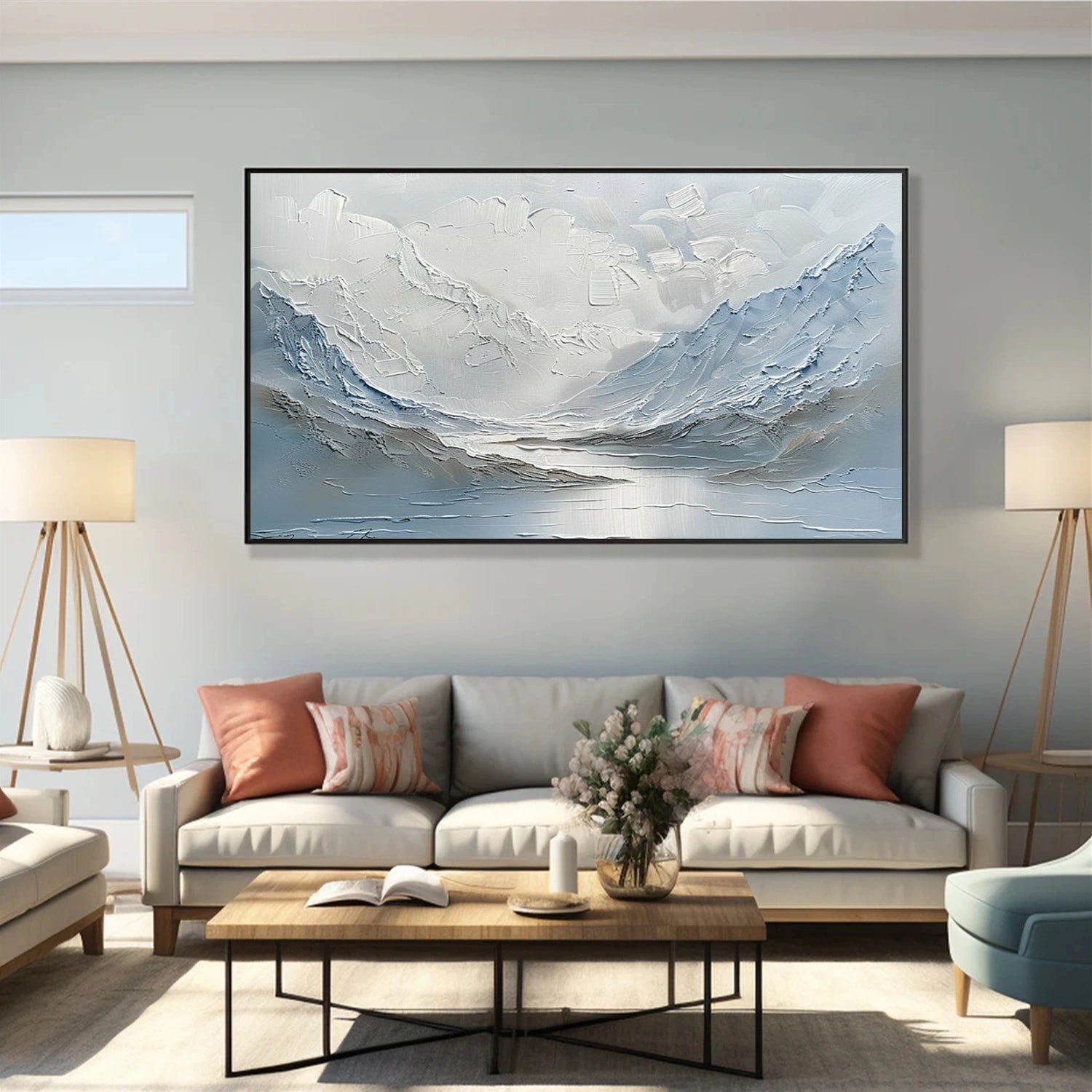 Minimalist Mountain Canvas Art #MM385