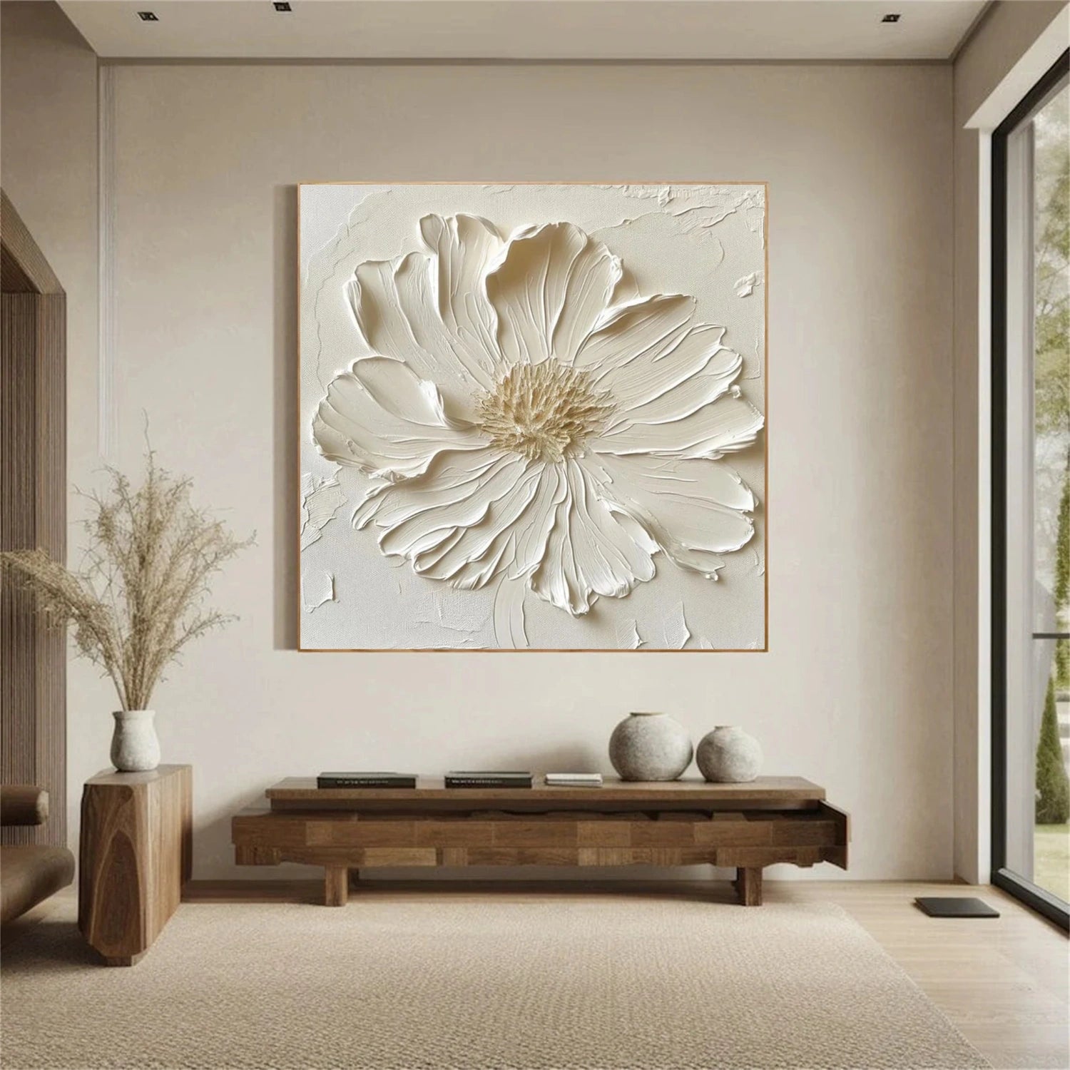 Flower & Tree Abstract Textured Wall Art #ML172