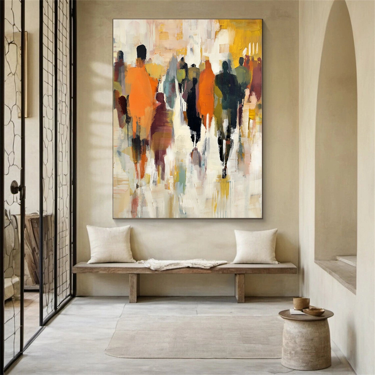 Colorful Abstract Portrait Wall Art #AP087