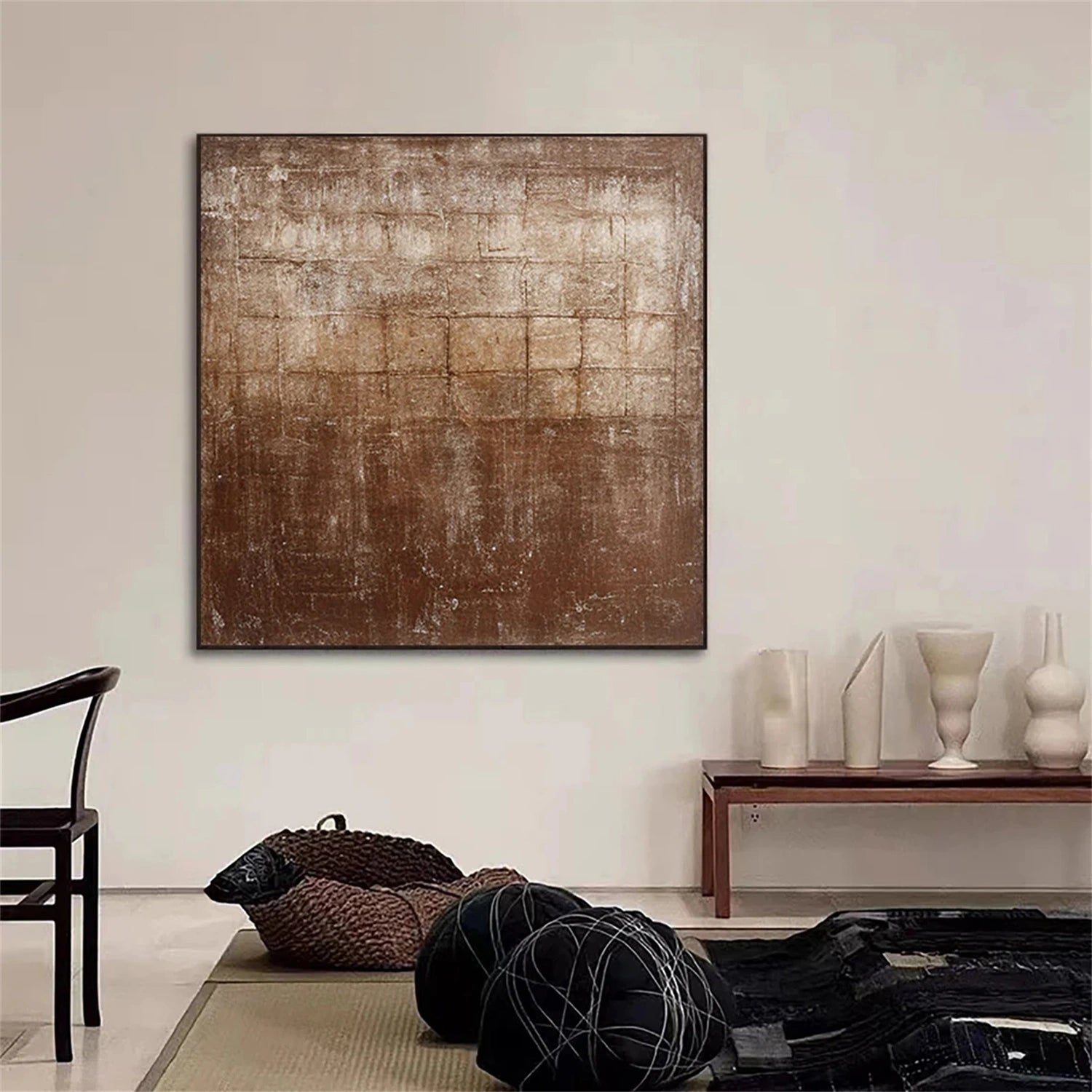 Minimalist Brown & Beige Art #MB014