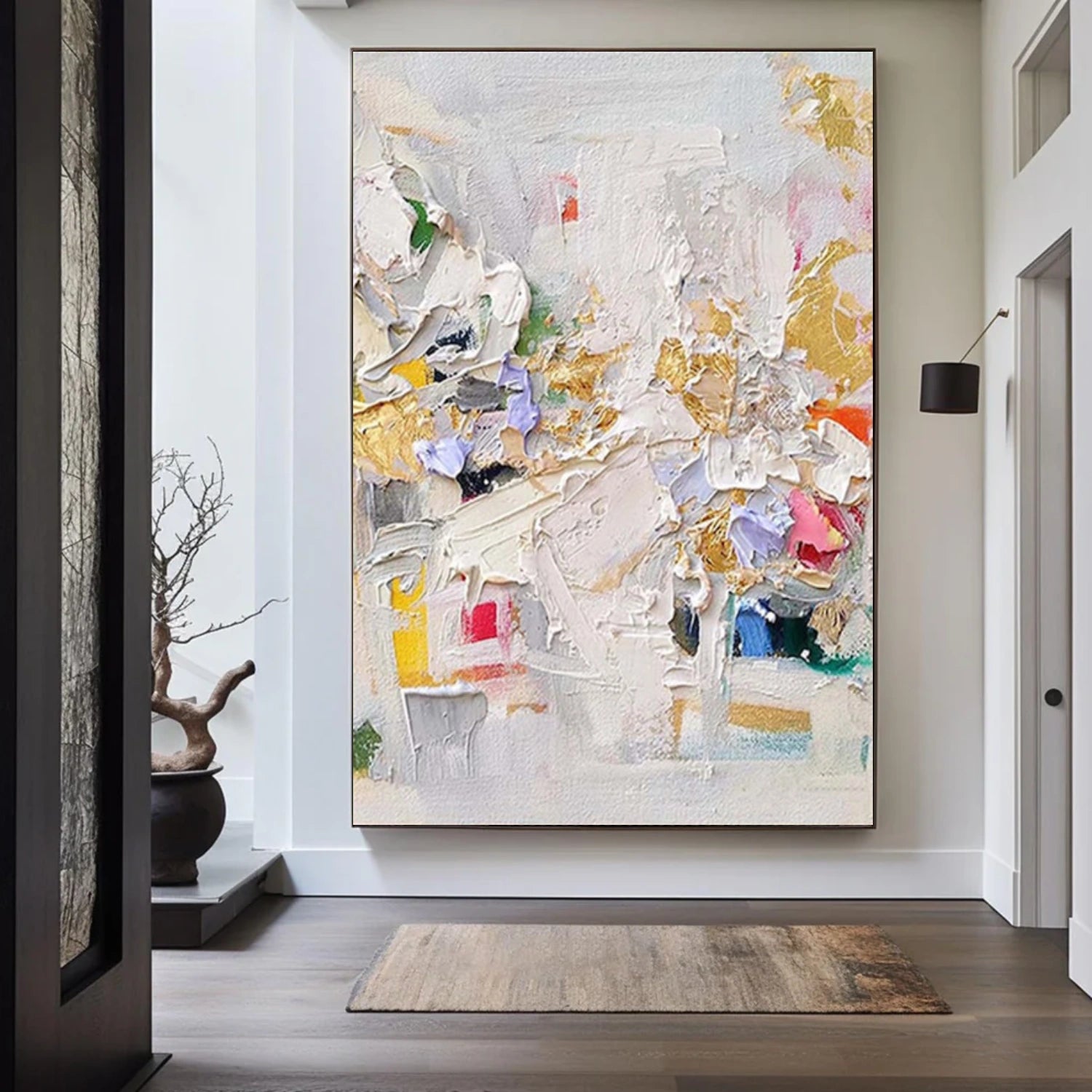 Abstract Textured Canvas Art #WS944