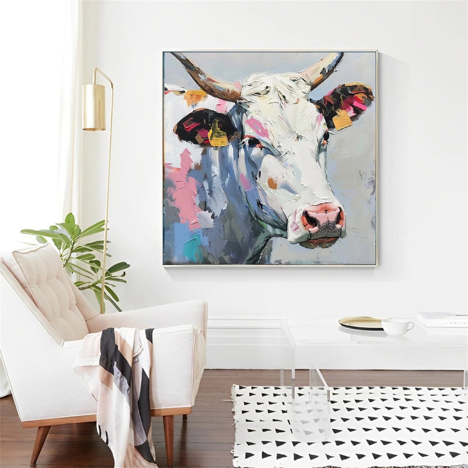 Colorful Abstract Animal Wall Art #AL093