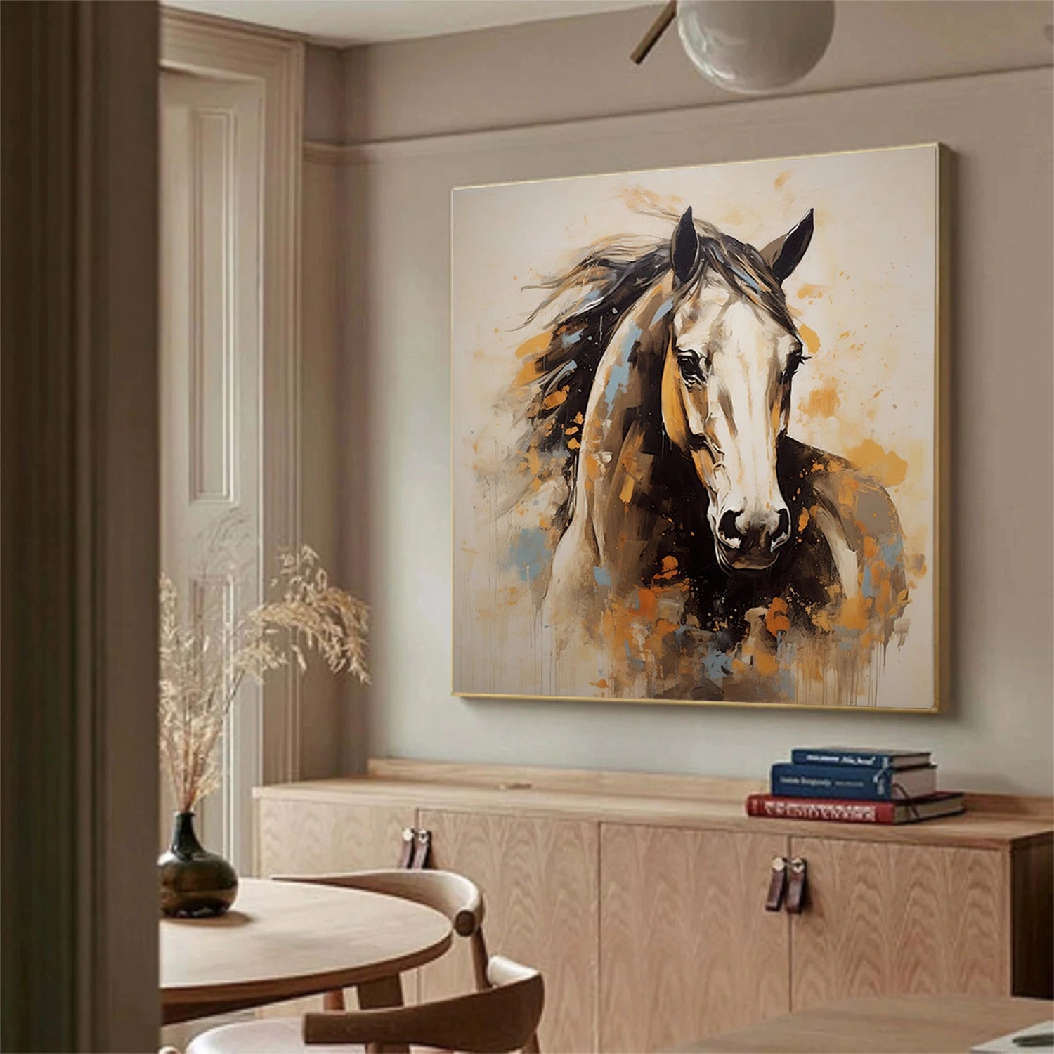 Abstract Animal Horse Wall Art #AL105