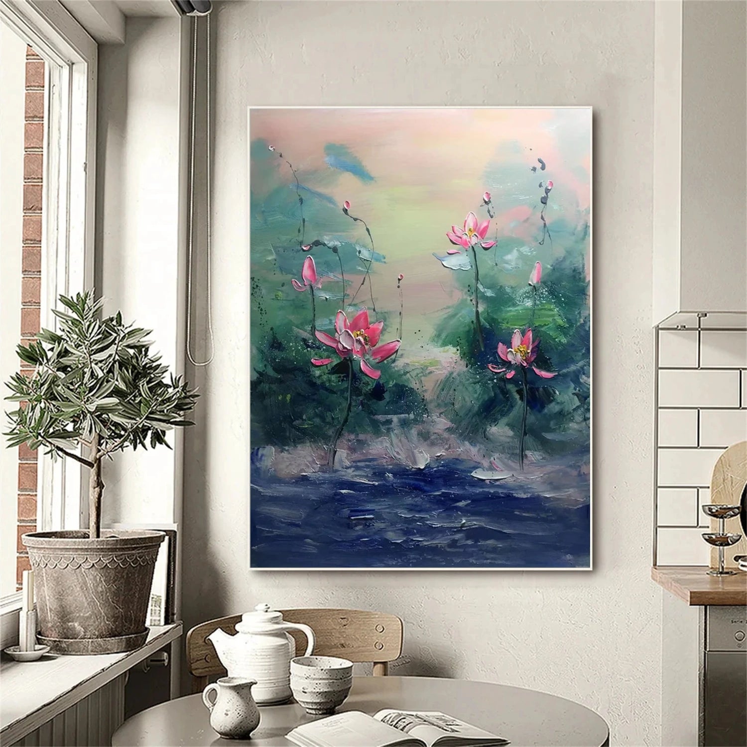 Flower & Tree Abstract Textured Wall Art #ML105