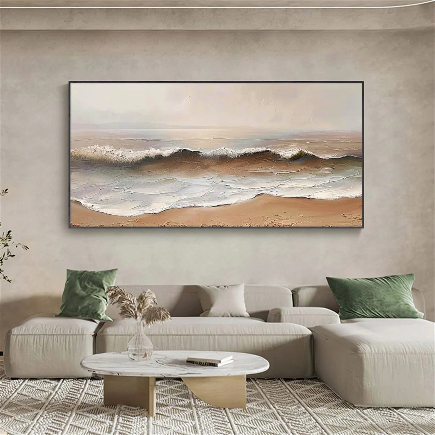 Sea & Sky Abstract Textured Wall Art #MS177