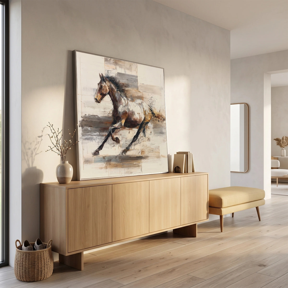 Abstract Animal Horse Wall Art #AL233