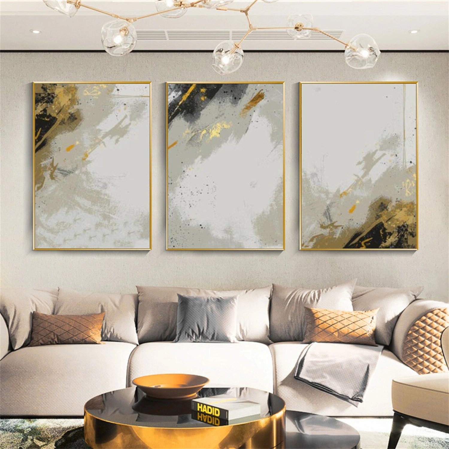 Abstract Canvas Art Set of 3 #WS966