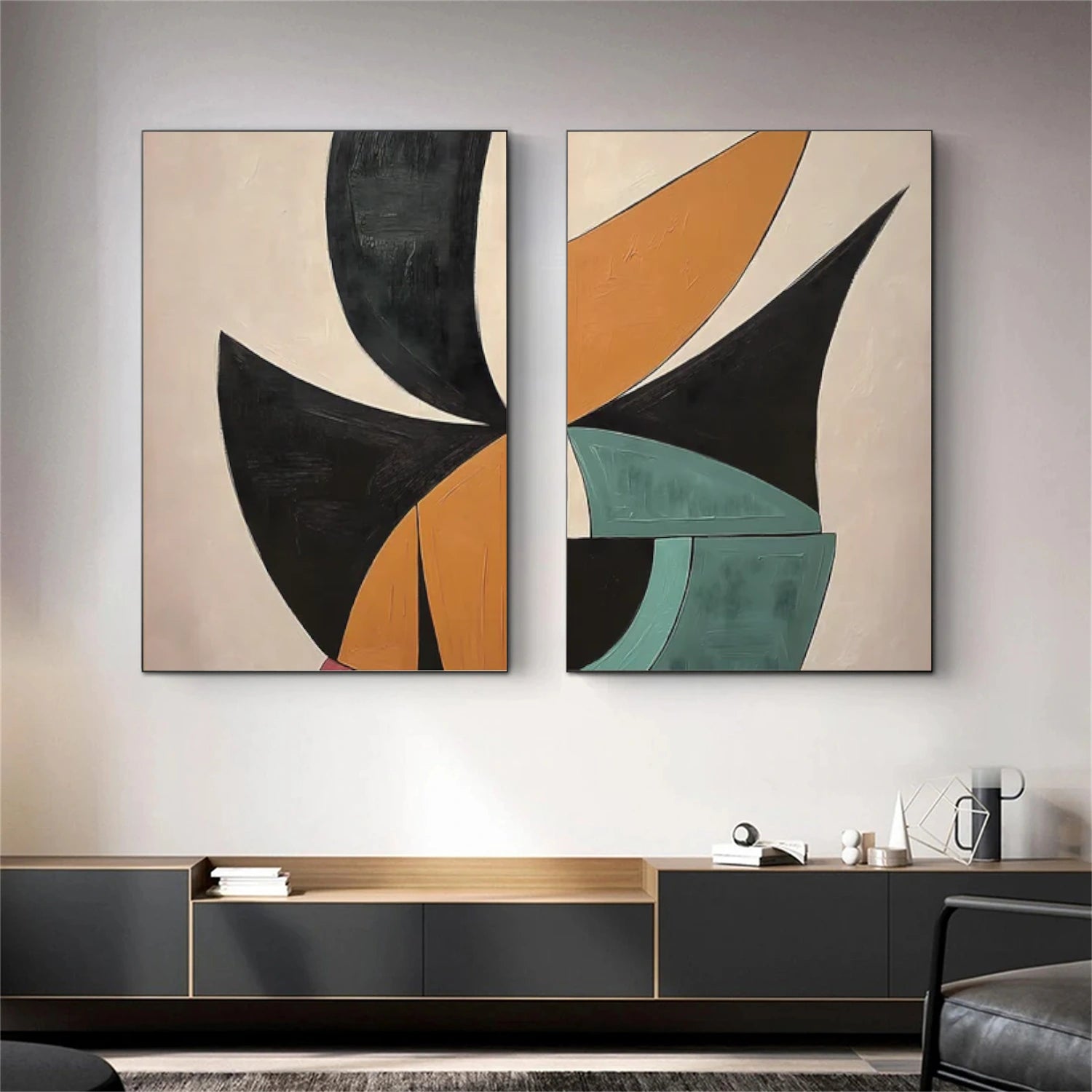 Abstract Canvas Art Set of 2 #WS728