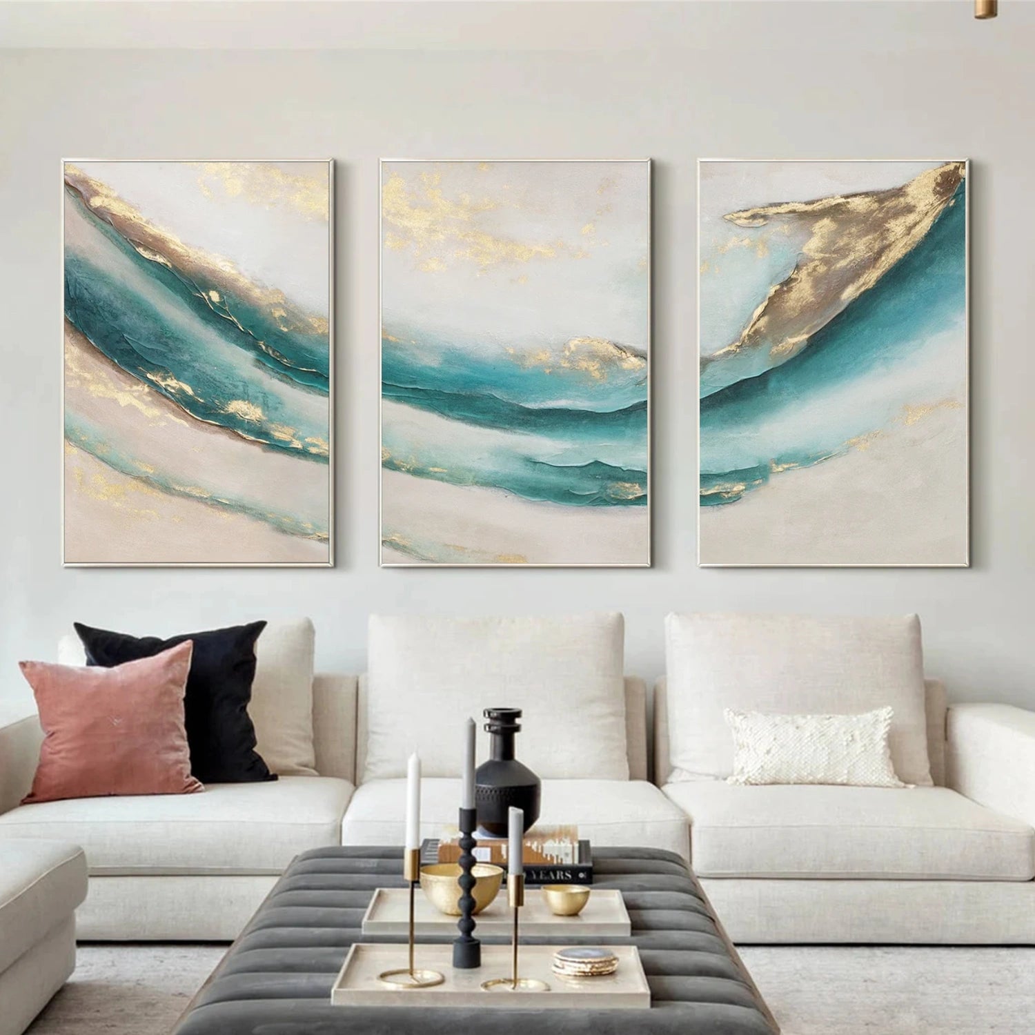 Abstract Canvas Art Set of 3 #WS802