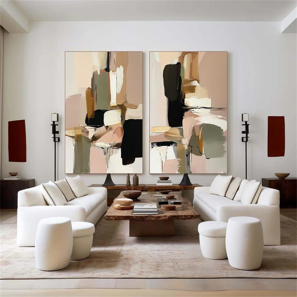 Abstract Canvas Art Set of 2 #WS662