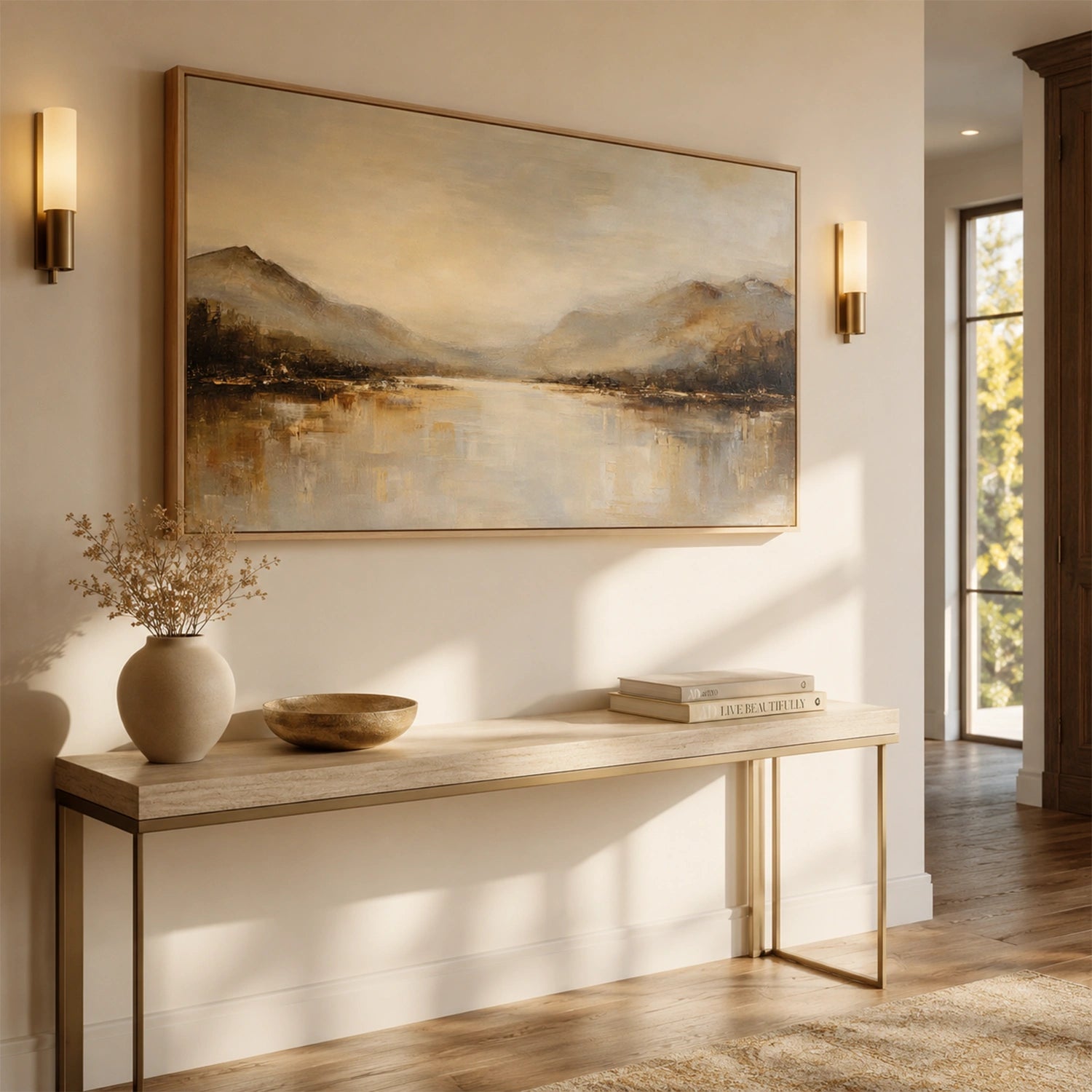 Abstract Mountain Canvas Art #MM407