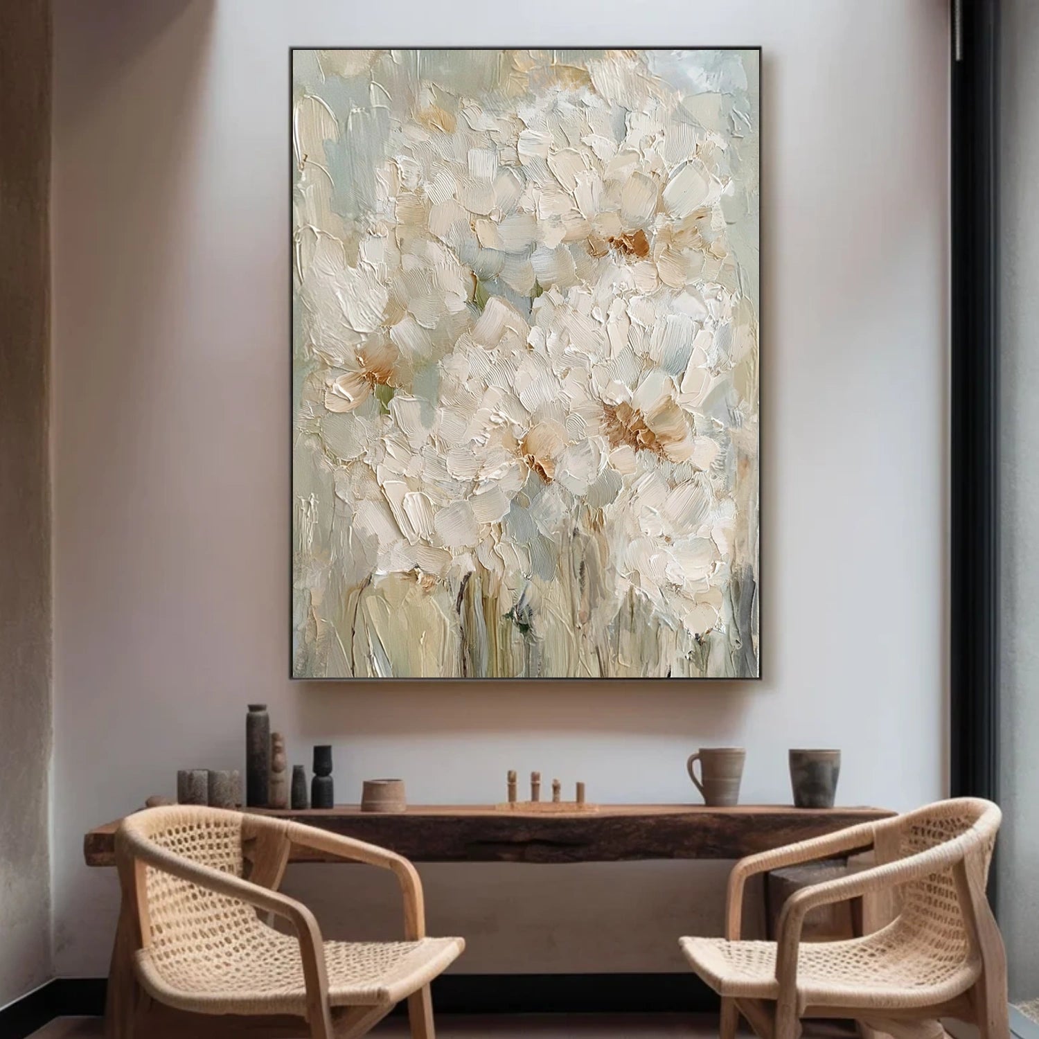 Flower & Tree Abstract Textured Wall Art #ML239