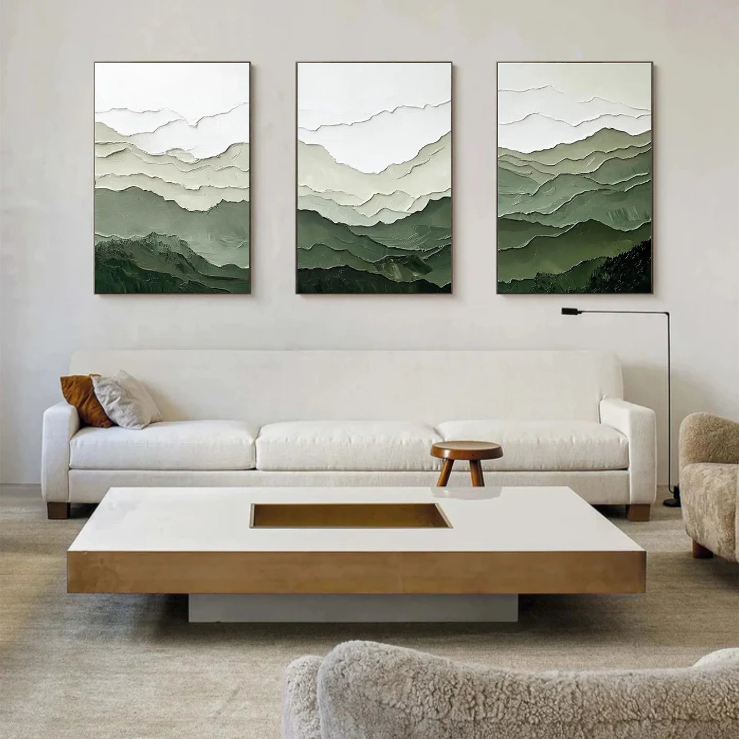 Minimalist Mountain Canvas Art Set of 3 #MM312