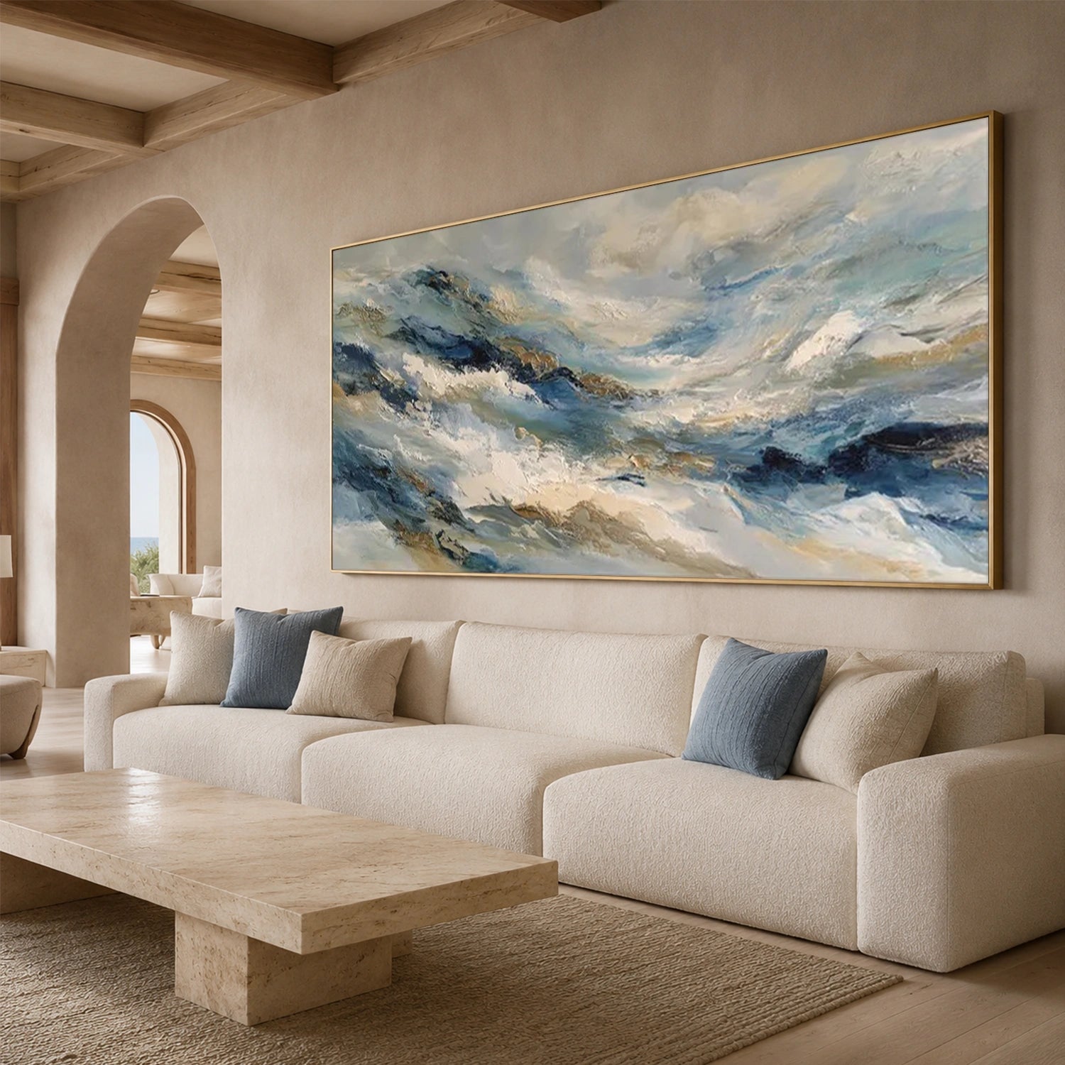 Sea & Sky Abstract Wall Art #MS361