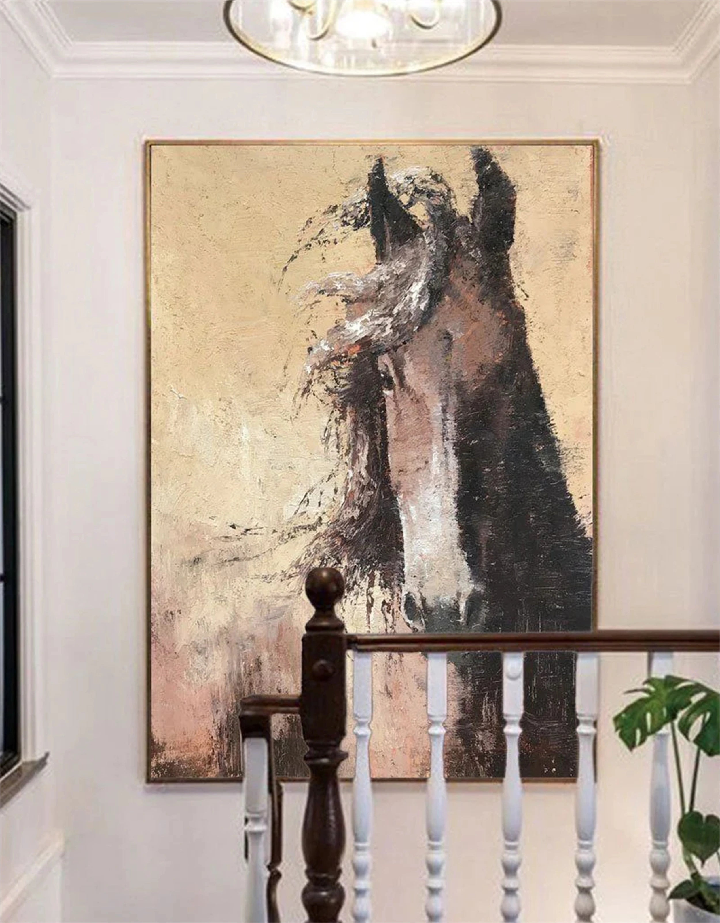 Colorful Horse Abstract Animal Wall Art #AL051