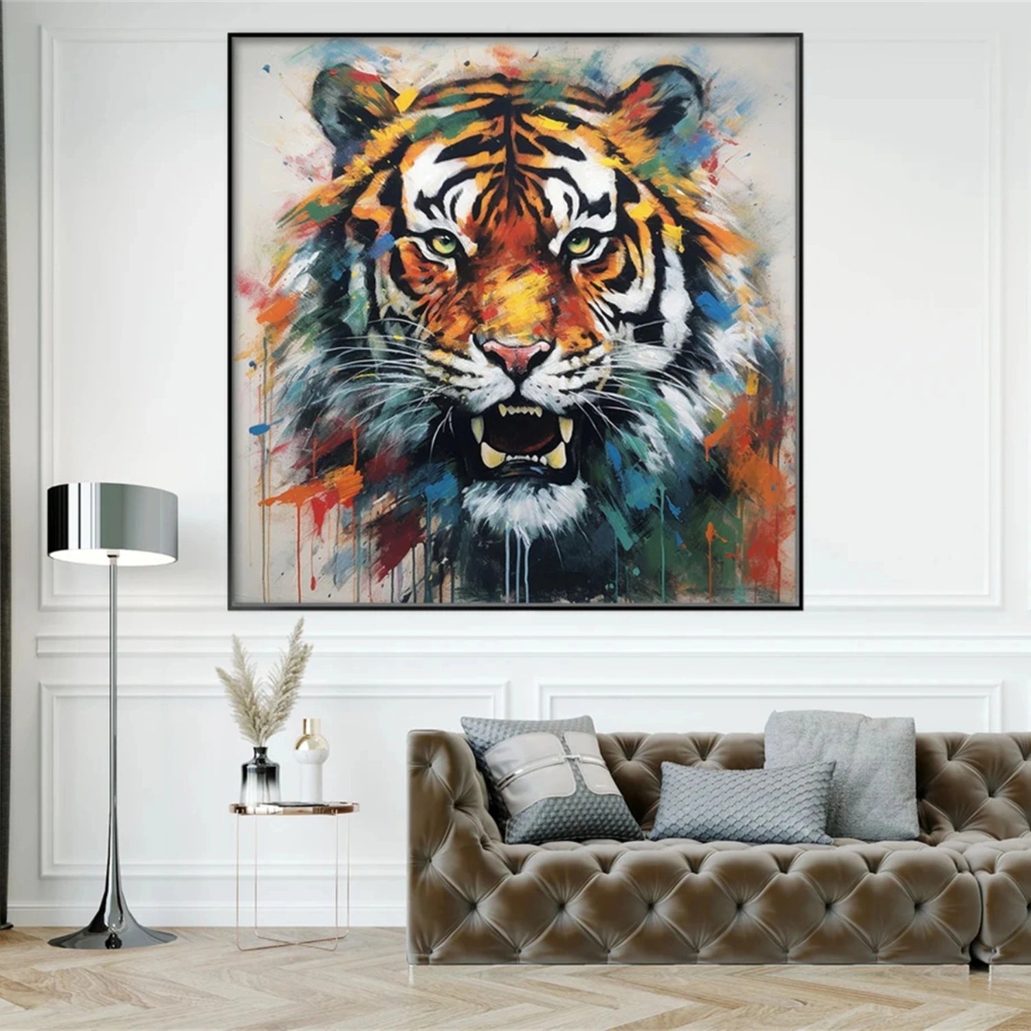 Colorful Abstract Animal Wall Art #AL084