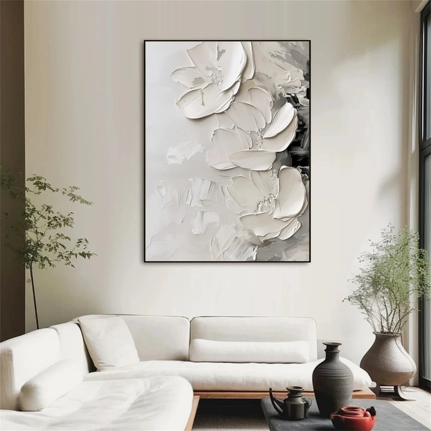 Flower & Tree Abstract Textured Wall Art #ML097