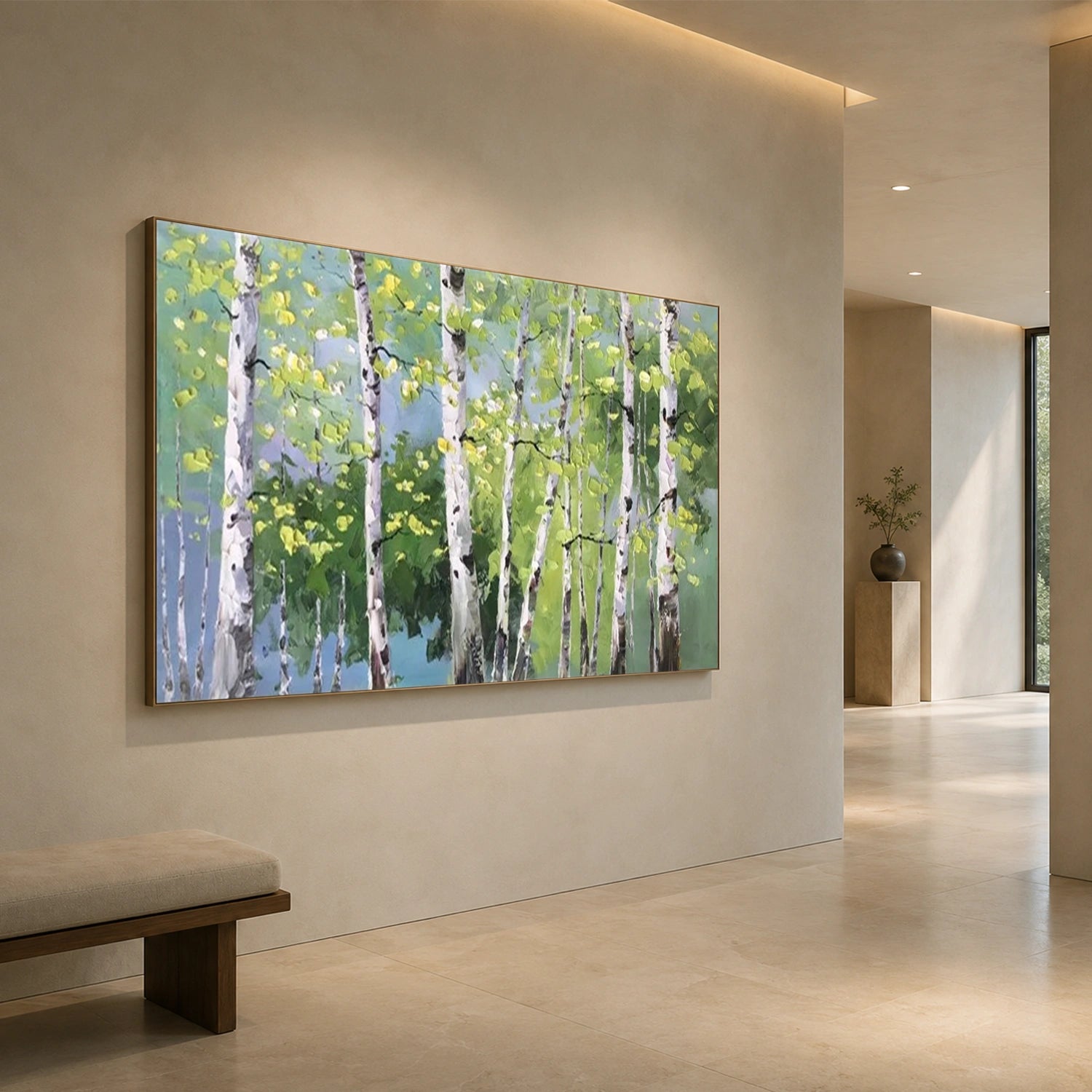 Flower & Tree Abstract Textured Wall Art #ML284