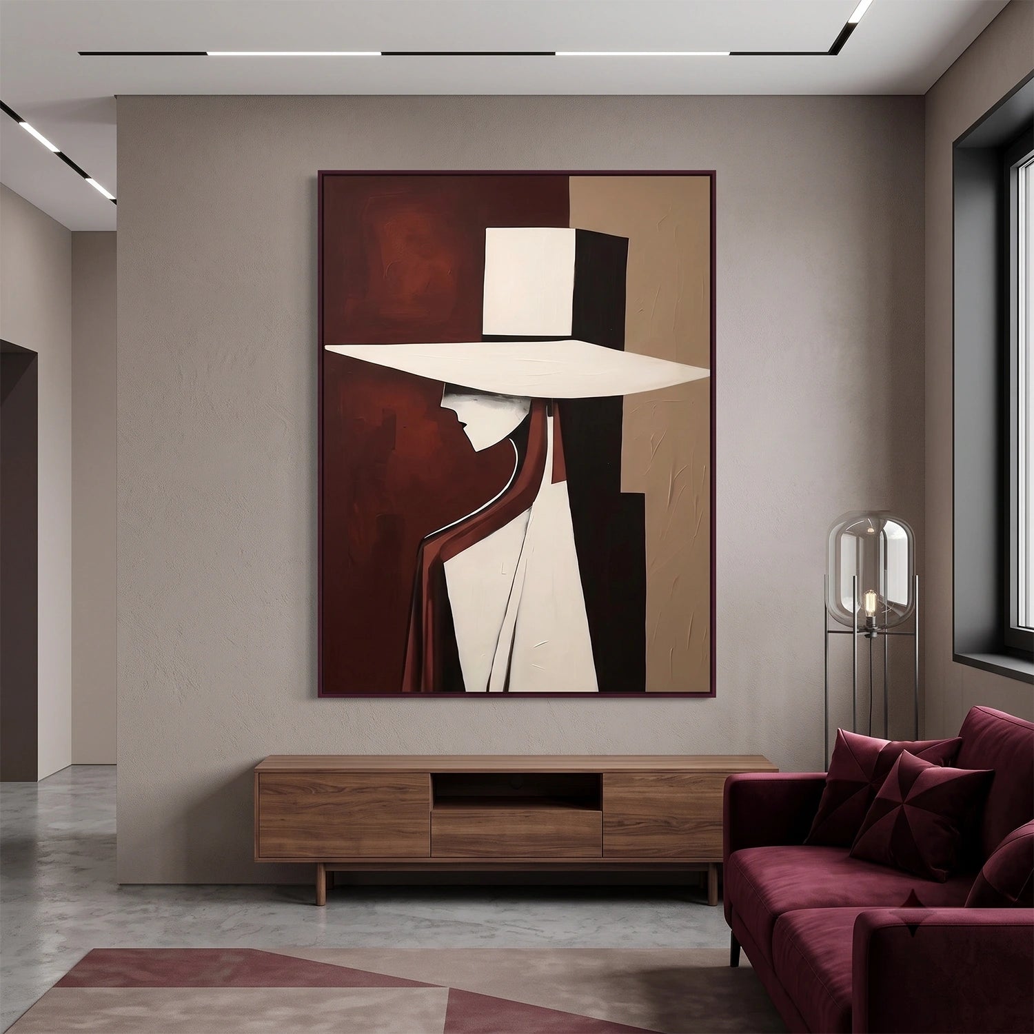 Abstract Portrait Wall Art #AP137