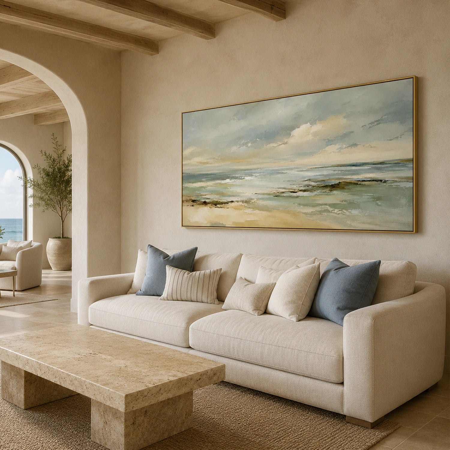 Sea & Sky Abstract Wall Art #MS362