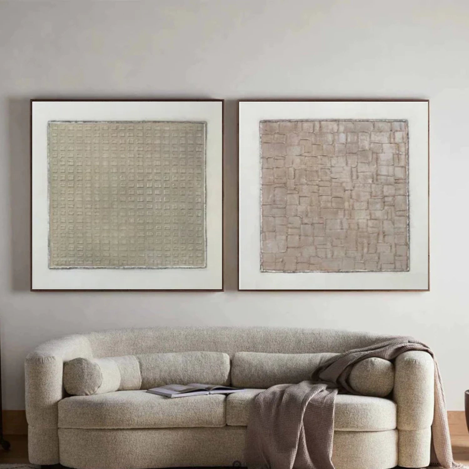 Wabi Sabi Textured Canvas Art Set of 2 #WS727